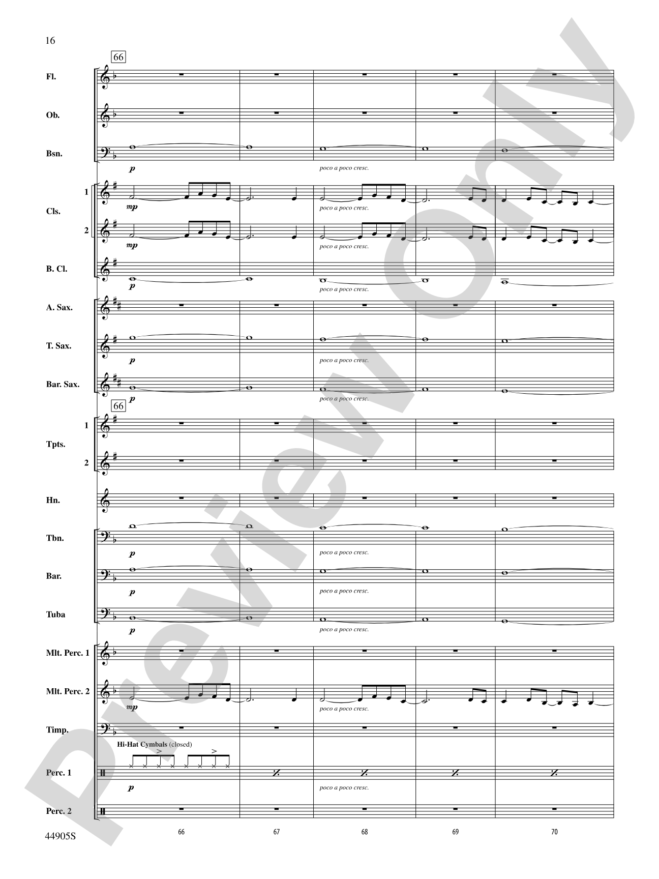 Allegory: Concert Band Conductor Score & Parts