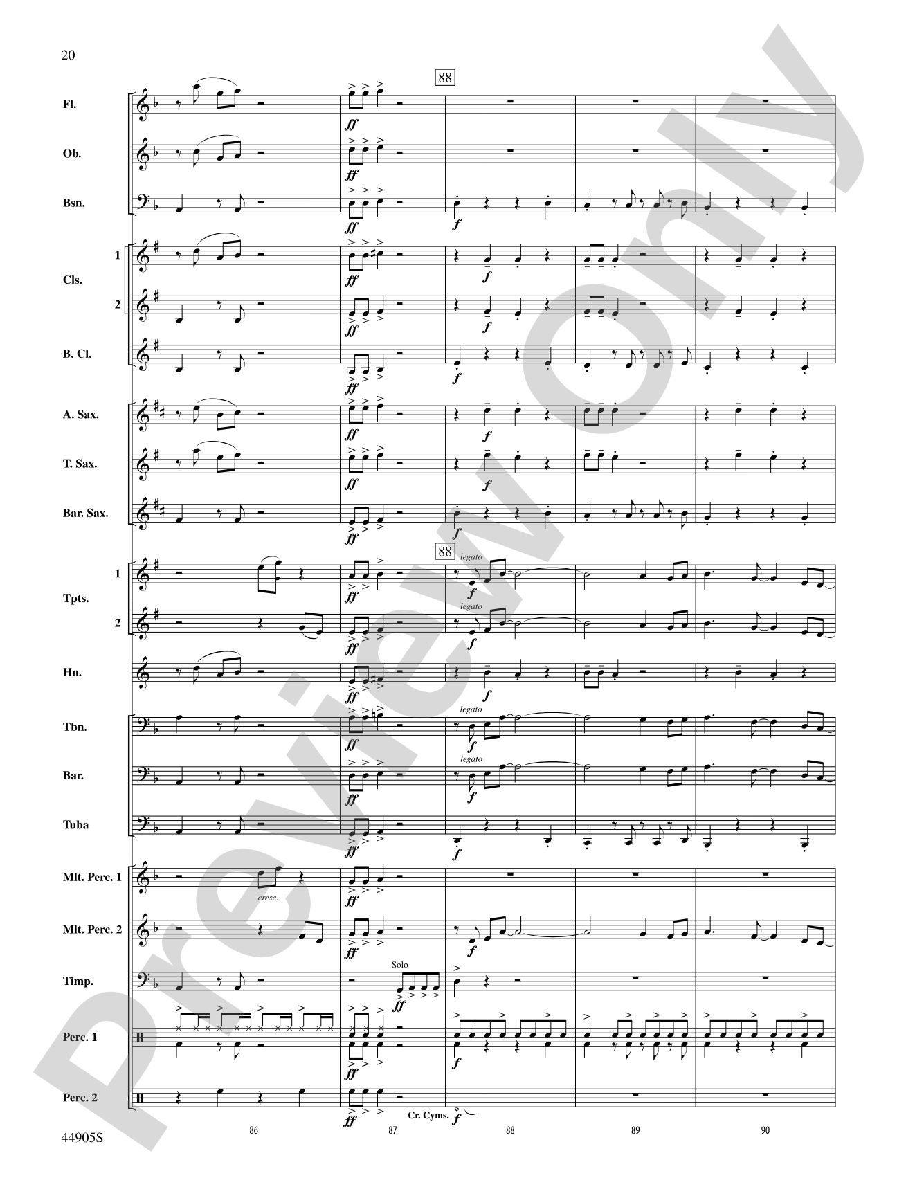 Allegory: Concert Band Conductor Score & Parts