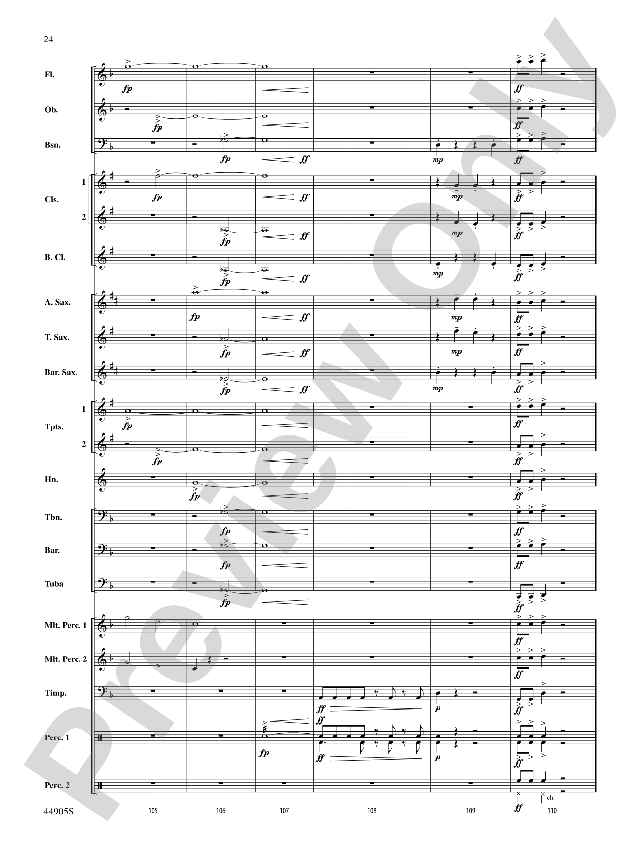 Allegory: Concert Band Conductor Score & Parts
