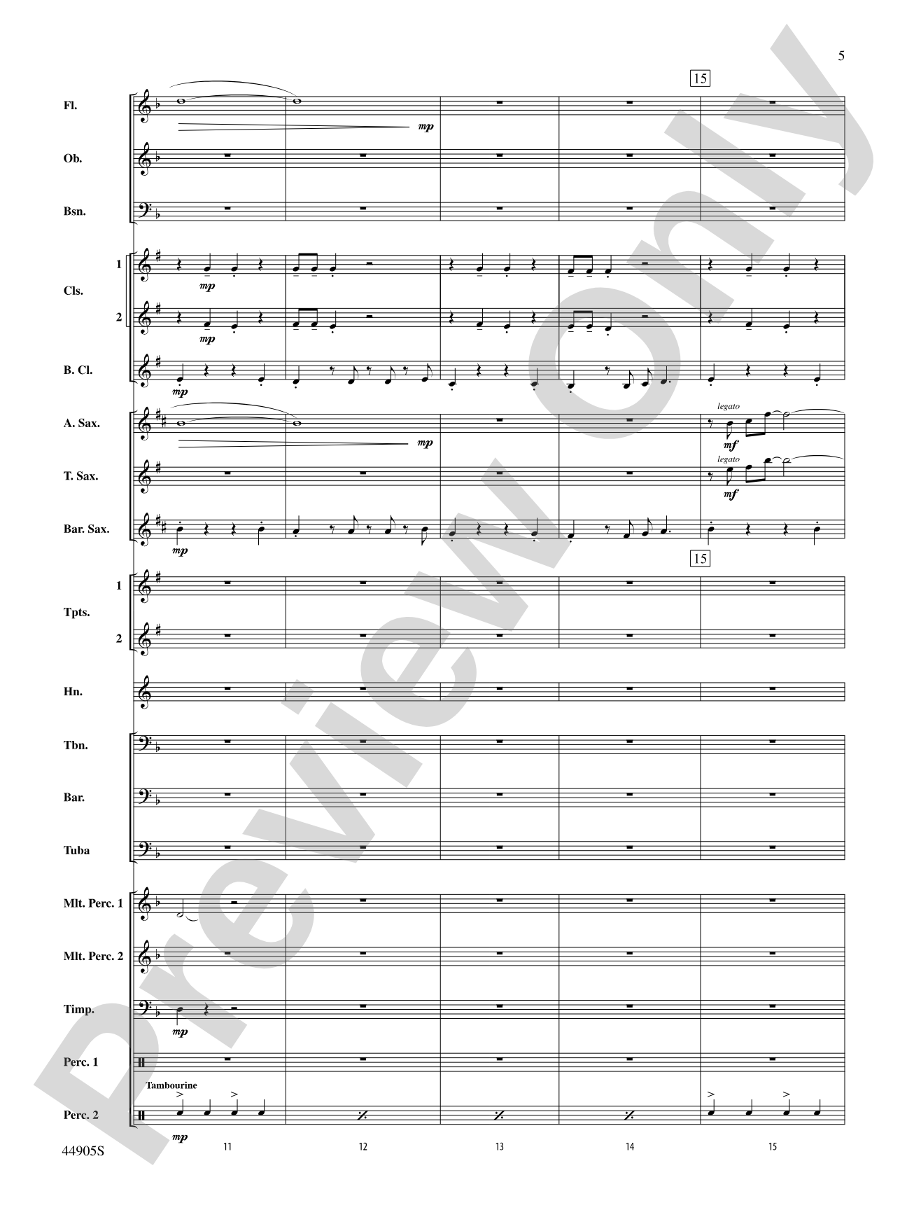 Allegory: Concert Band Conductor Score & Parts