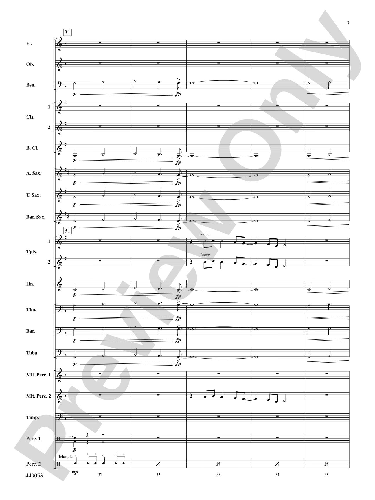 Allegory: Concert Band Conductor Score & Parts