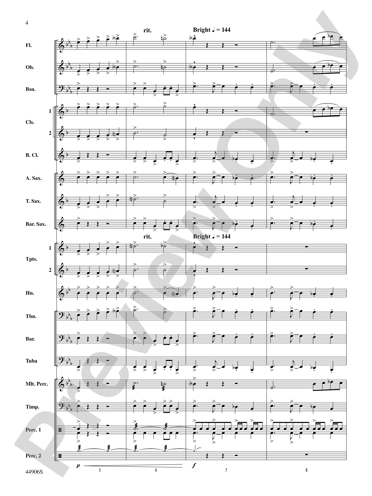 Pentagram: Concert Band Conductor Score & Parts