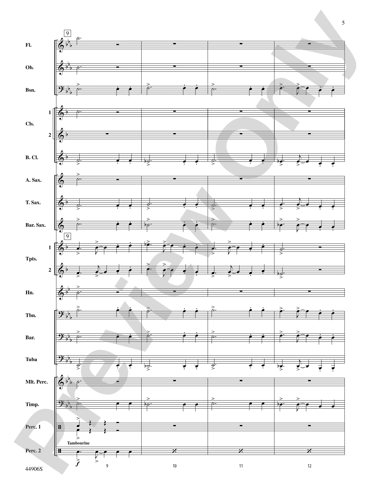 Pentagram: Concert Band Conductor Score & Parts