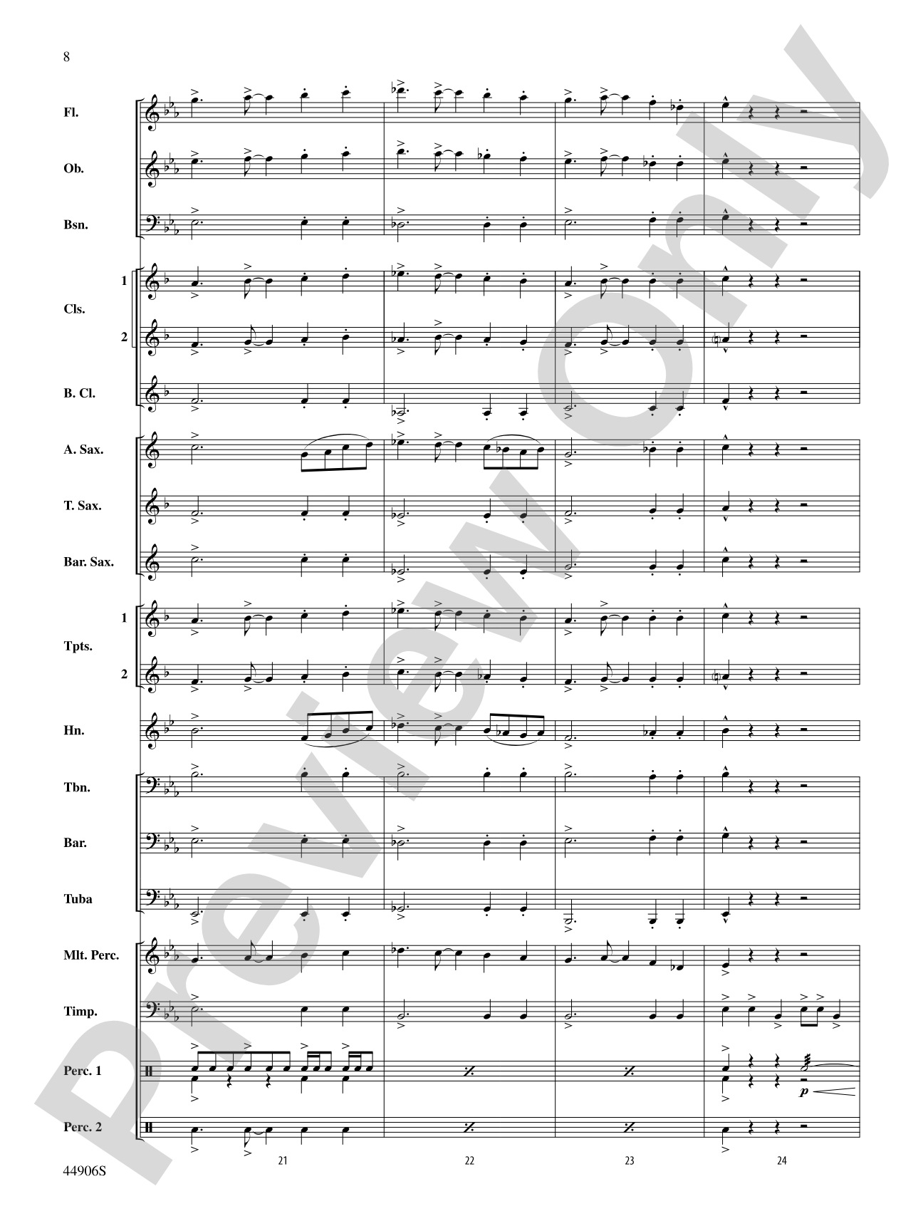 Pentagram: Concert Band Conductor Score & Parts