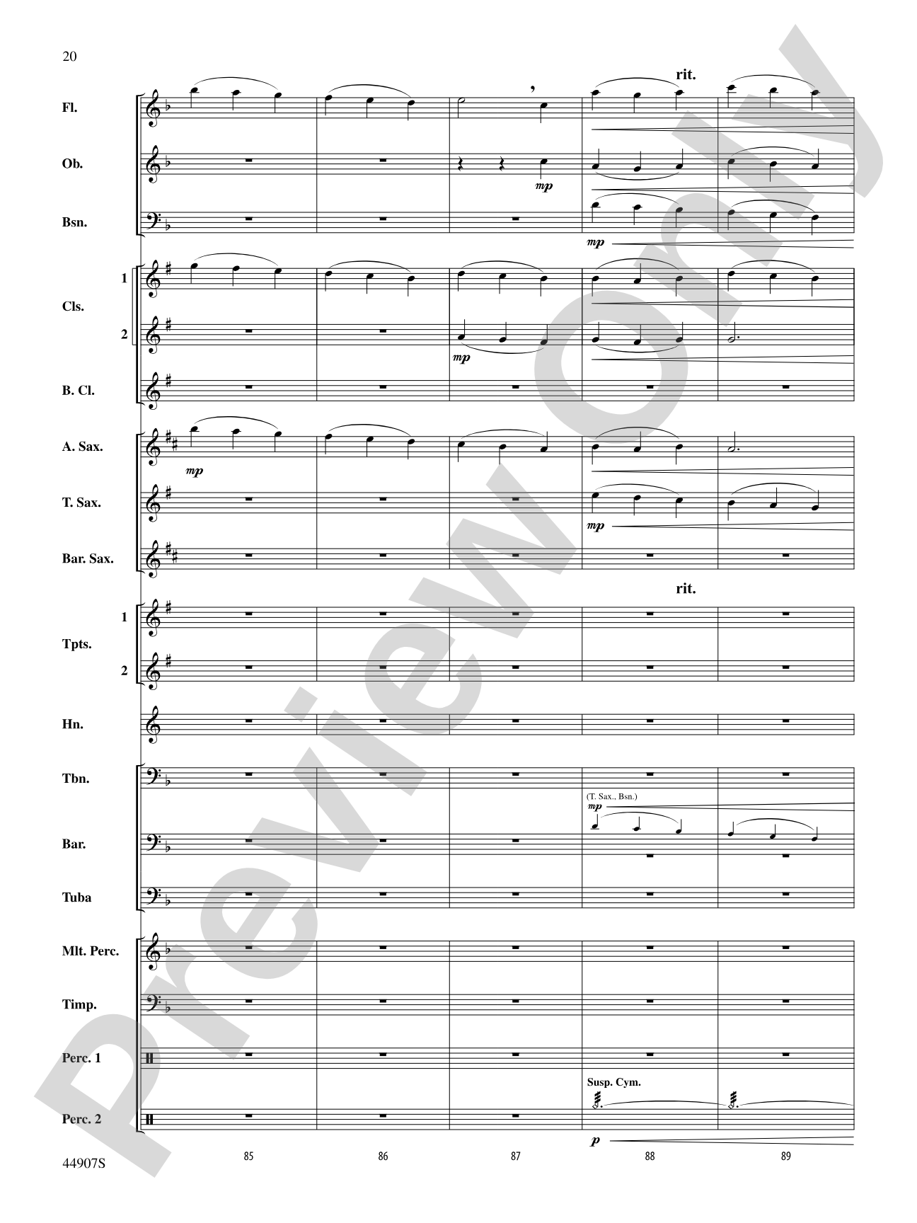 Variations on a Civil War Tune: Concert Band Conductor Score & Parts