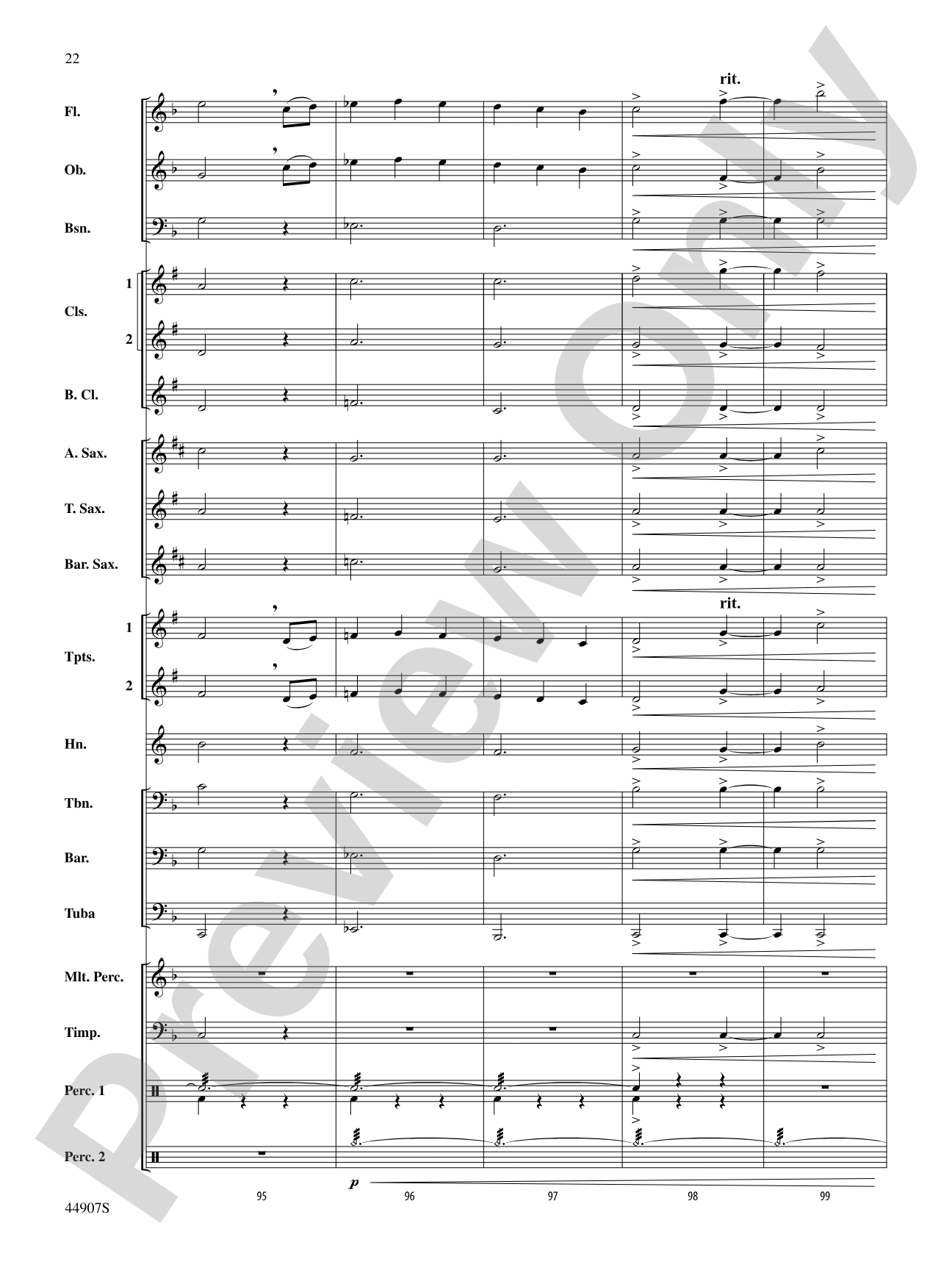 Variations on a Civil War Tune: Concert Band Conductor Score & Parts