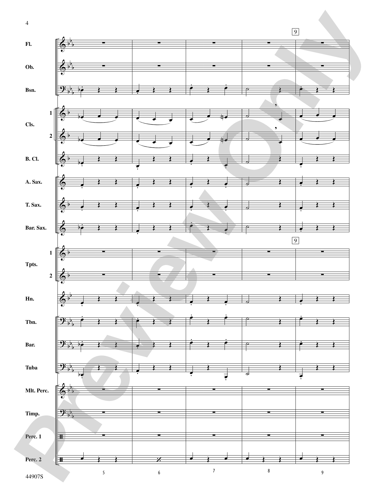 Variations on a Civil War Tune: Concert Band Conductor Score & Parts