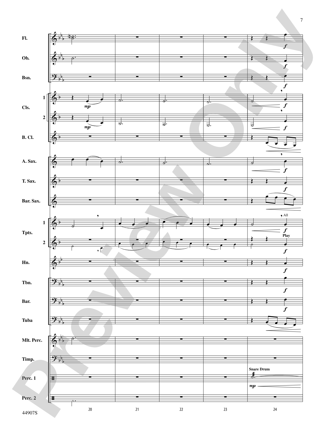 Variations on a Civil War Tune: Concert Band Conductor Score & Parts