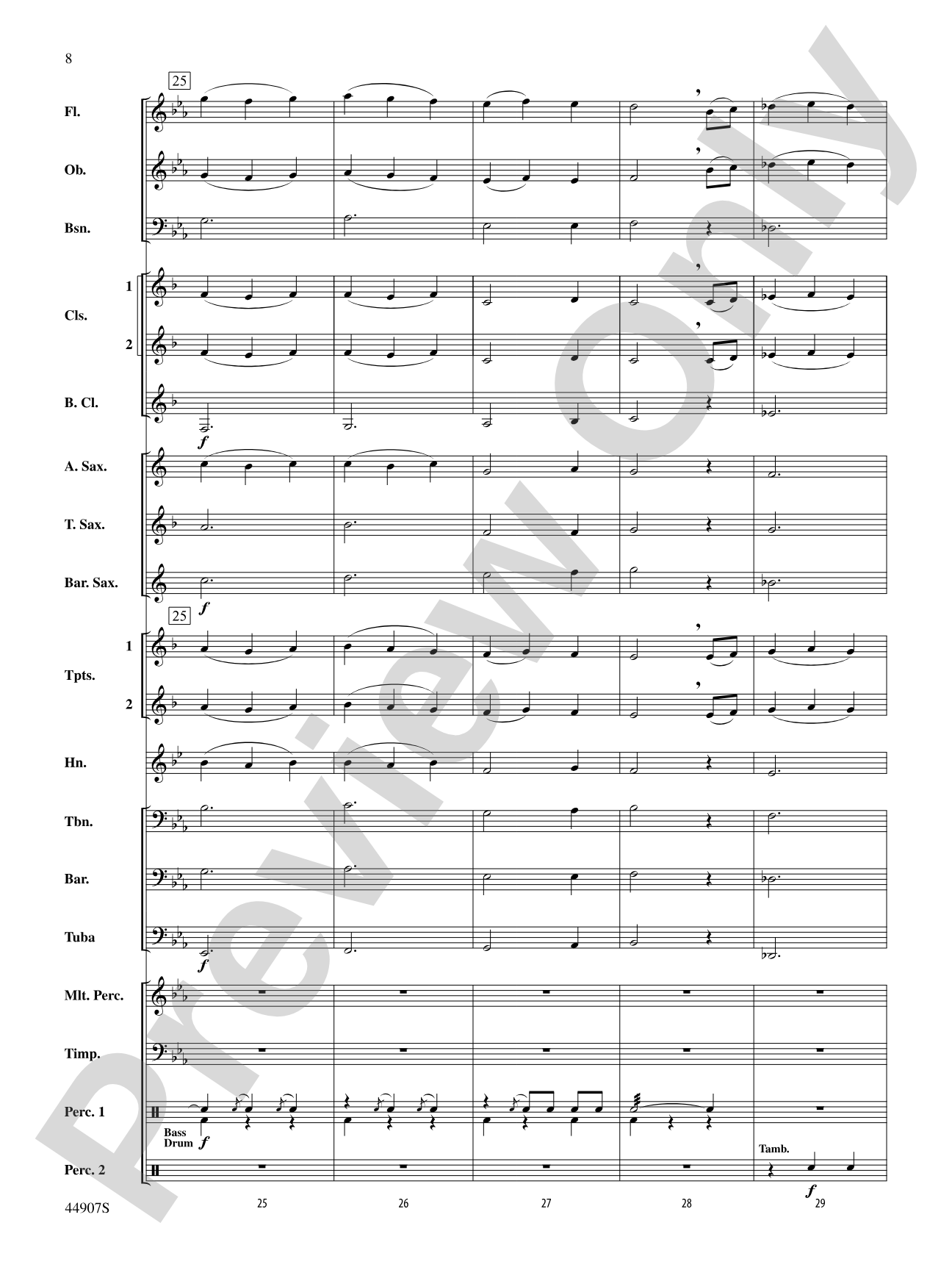 Variations on a Civil War Tune: Concert Band Conductor Score & Parts