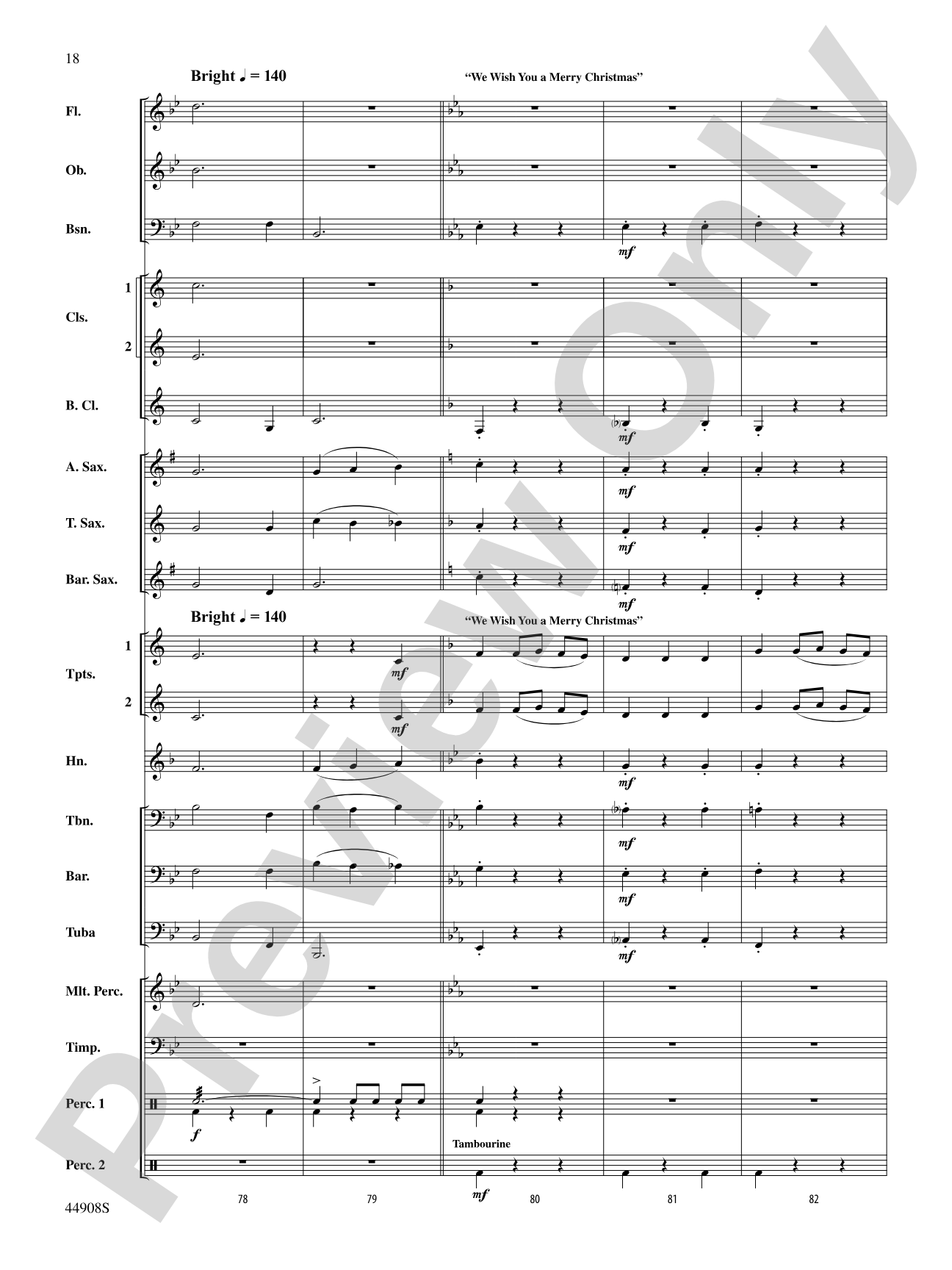 A Winter Celebration: Concert Band Conductor Score & Parts