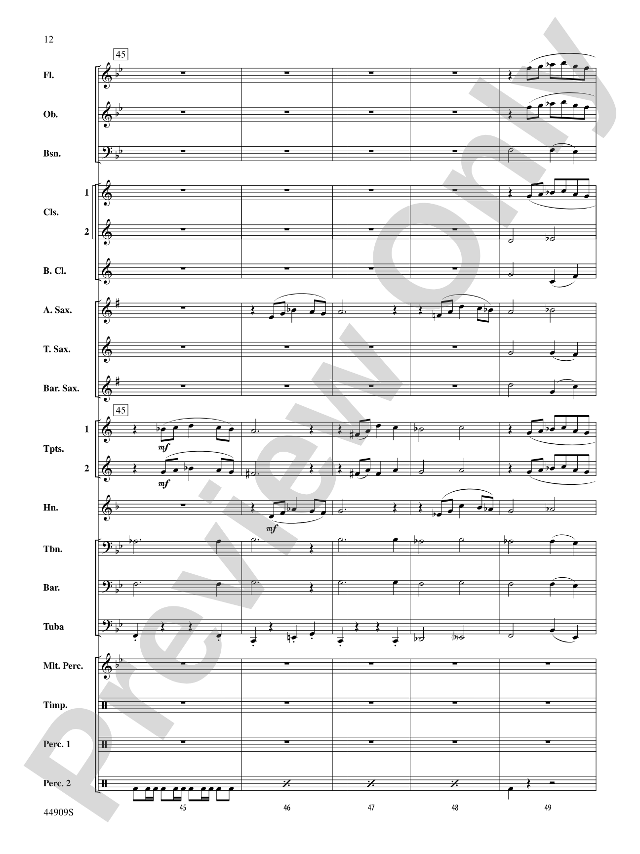 The Running of the Bulls: Concert Band Conductor Score & Parts