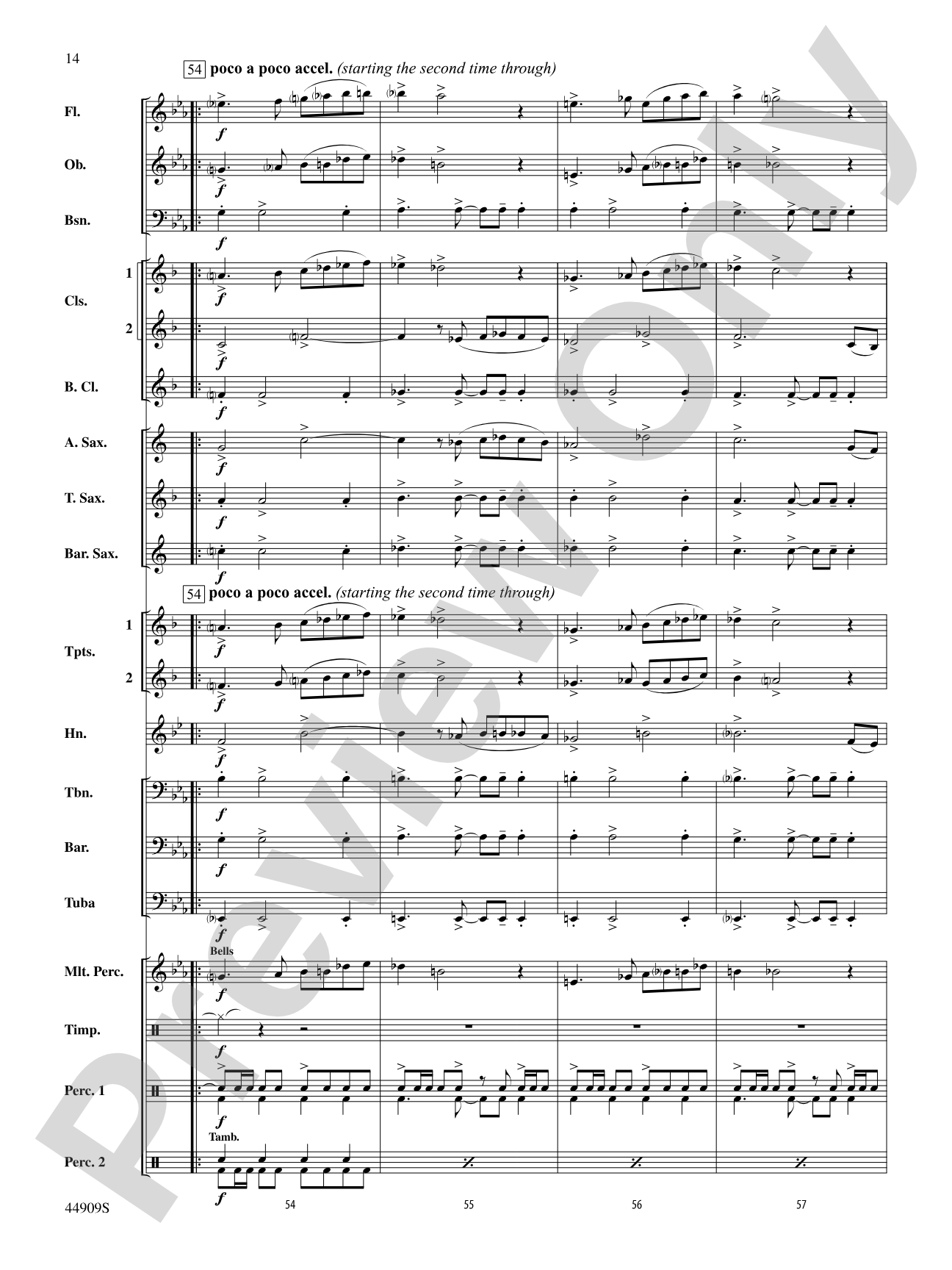 The Running of the Bulls: Concert Band Conductor Score & Parts