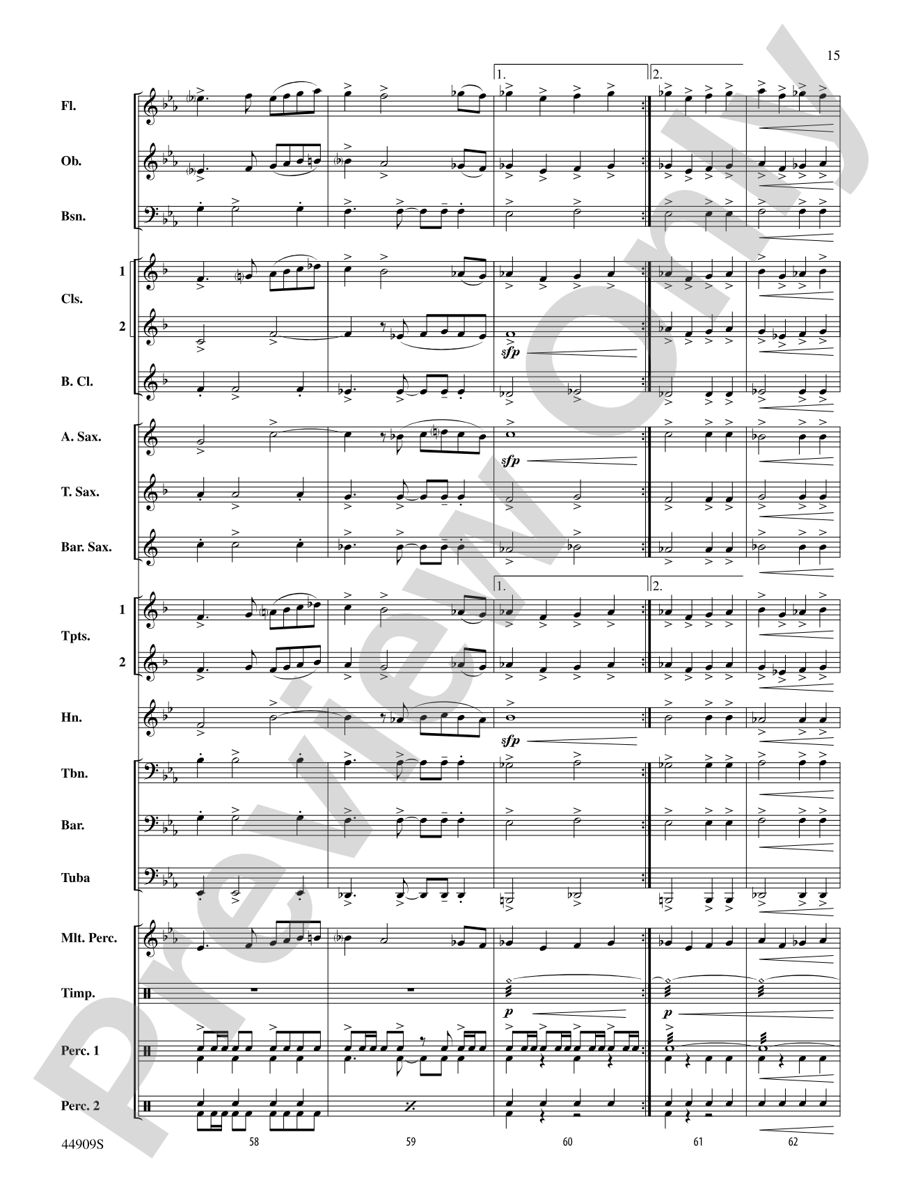 The Running of the Bulls: Concert Band Conductor Score & Parts