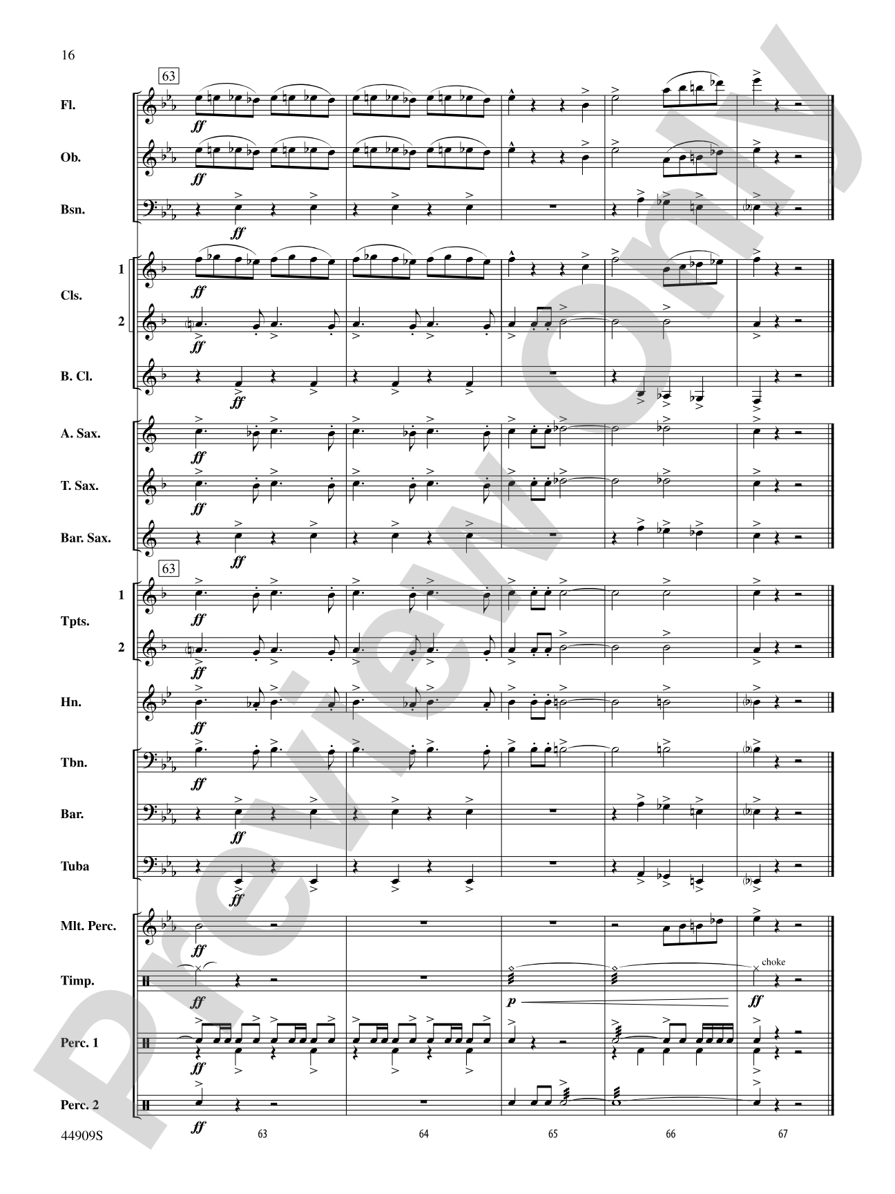 The Running of the Bulls: Concert Band Conductor Score & Parts
