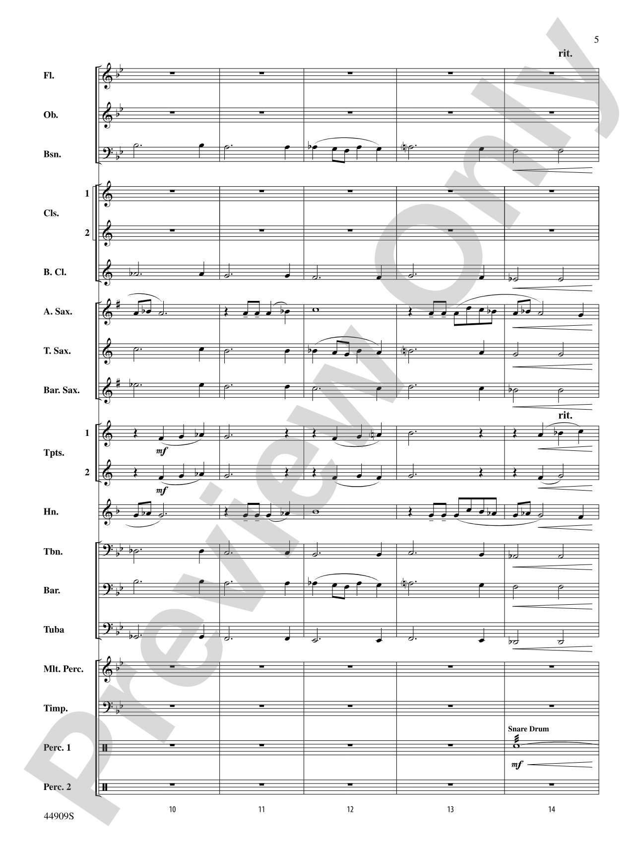 The Running of the Bulls: Concert Band Conductor Score & Parts