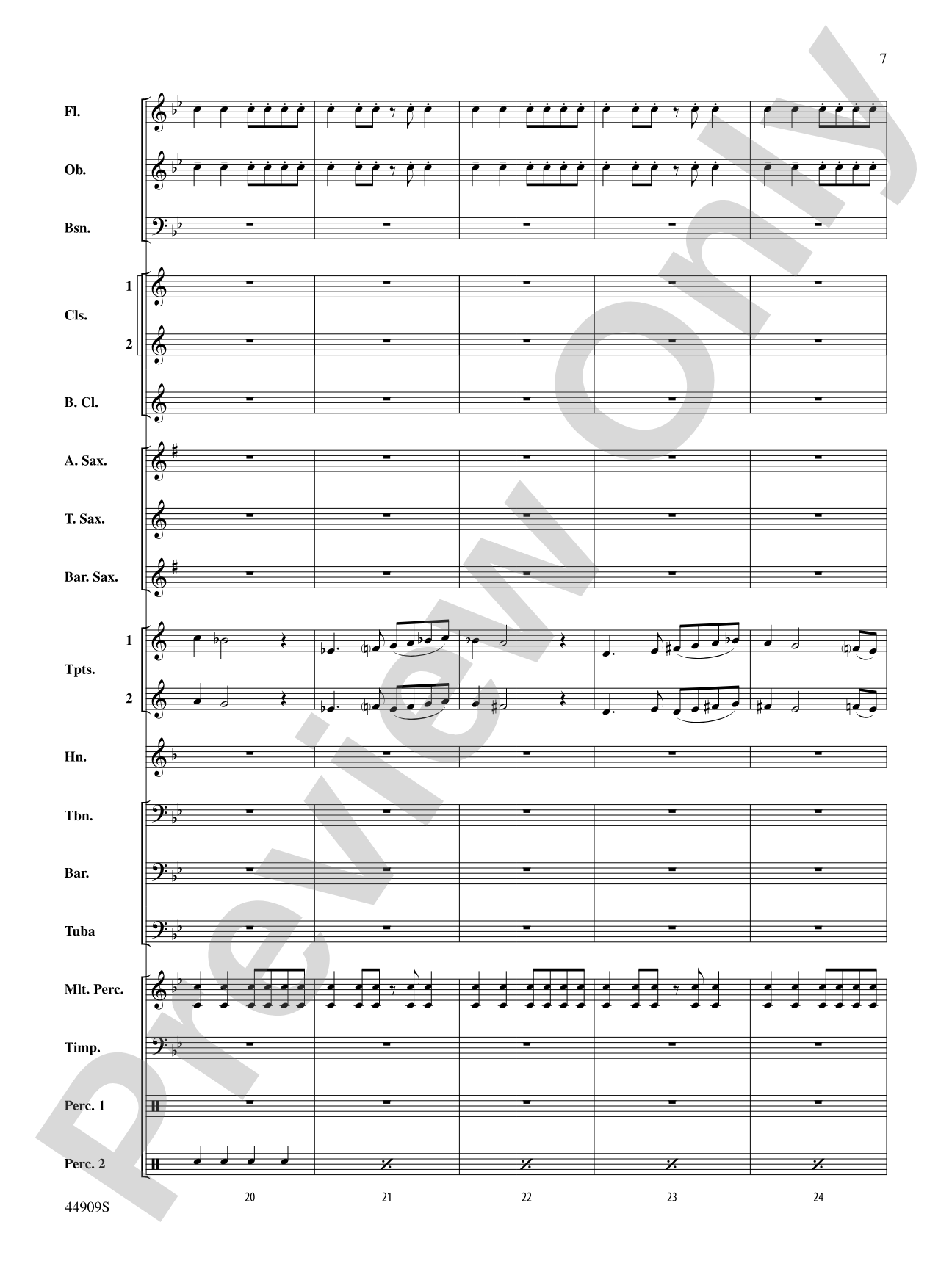 The Running of the Bulls: Concert Band Conductor Score & Parts