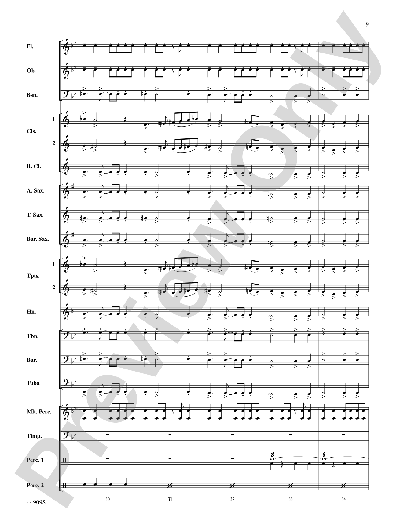 The Running of the Bulls: Concert Band Conductor Score & Parts