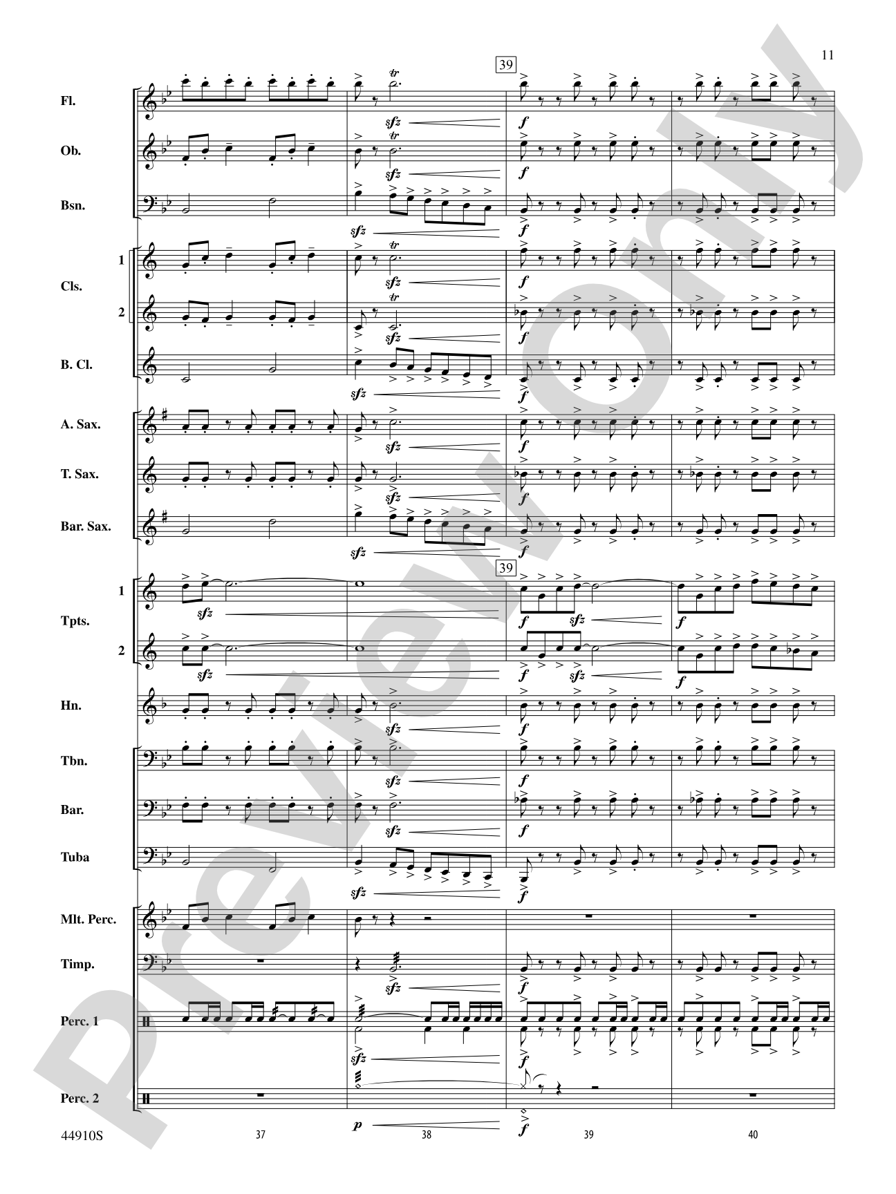 Autumn Roads: Concert Band Conductor Score & Parts