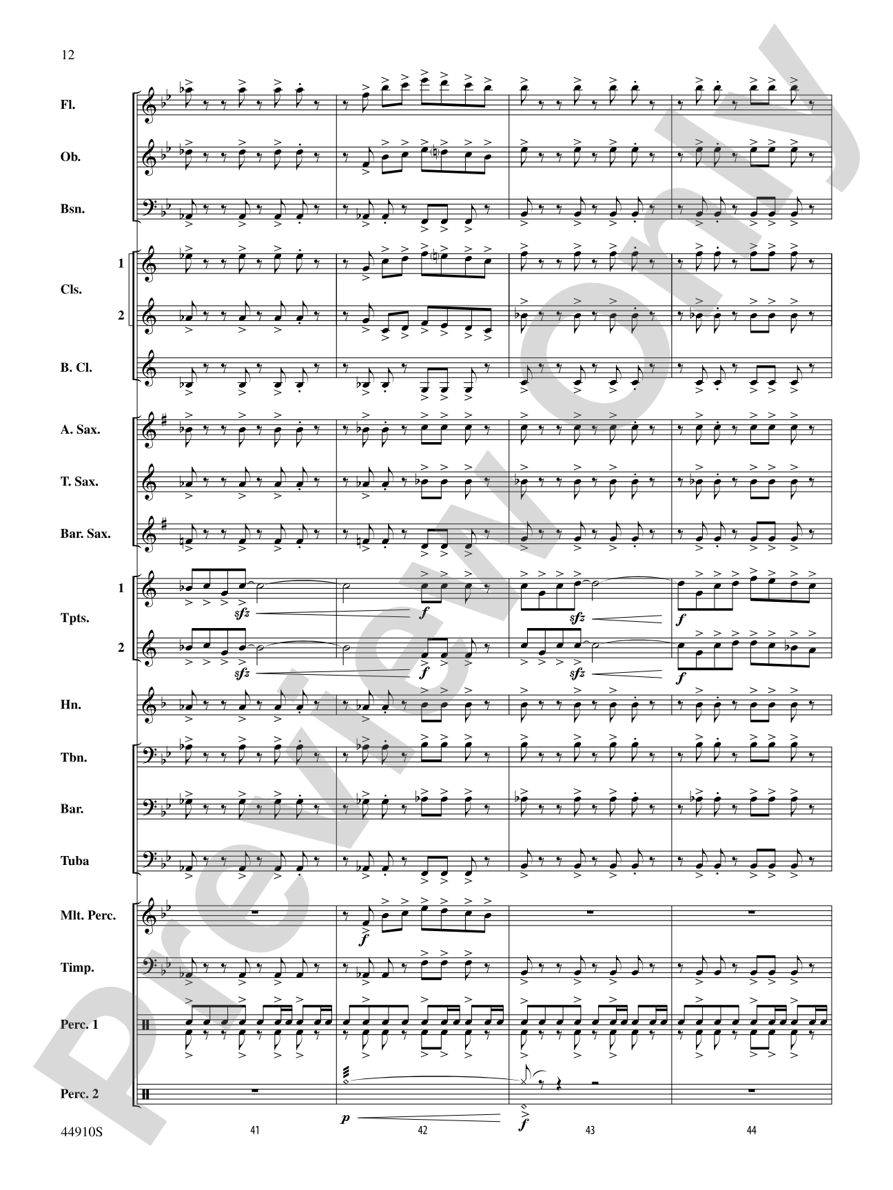 Autumn Roads: Concert Band Conductor Score & Parts