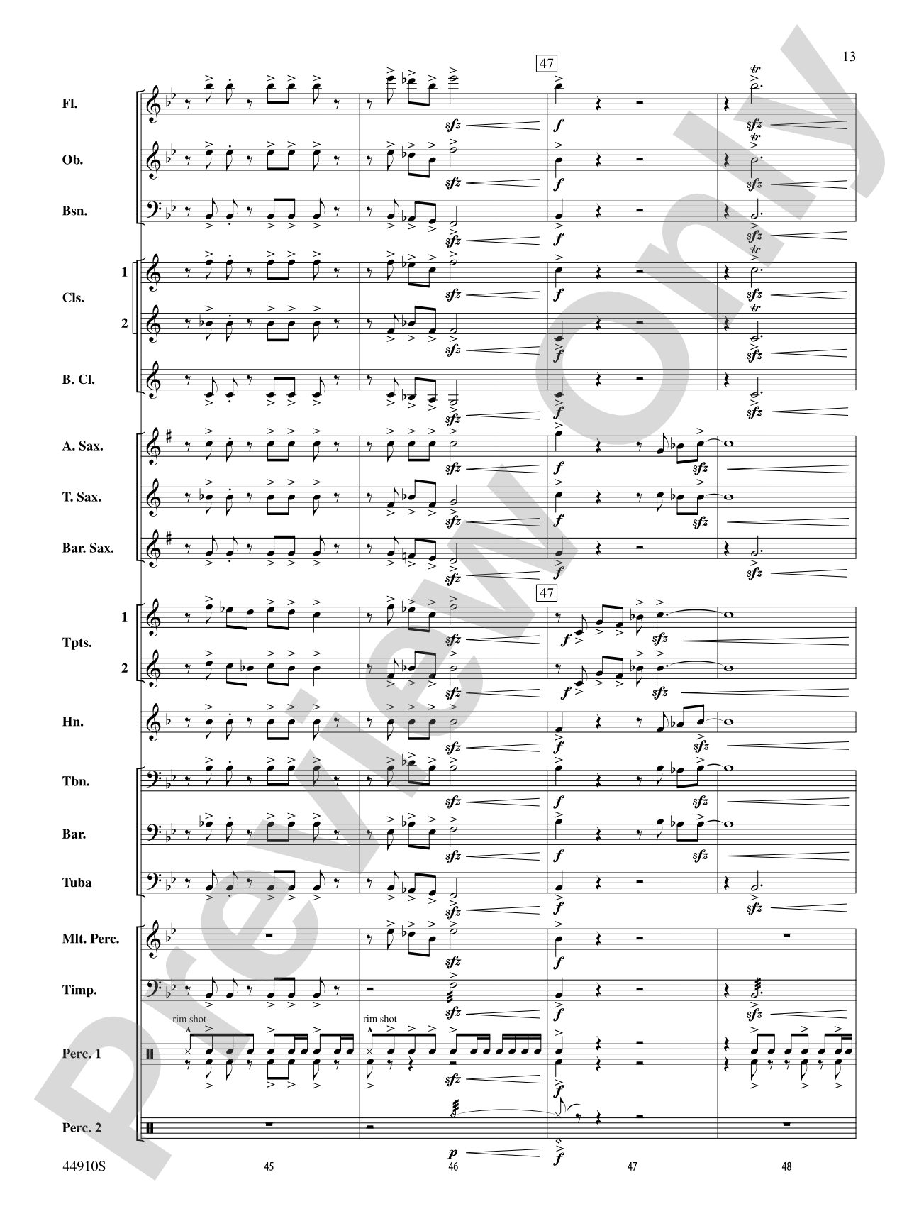 Autumn Roads: Concert Band Conductor Score & Parts