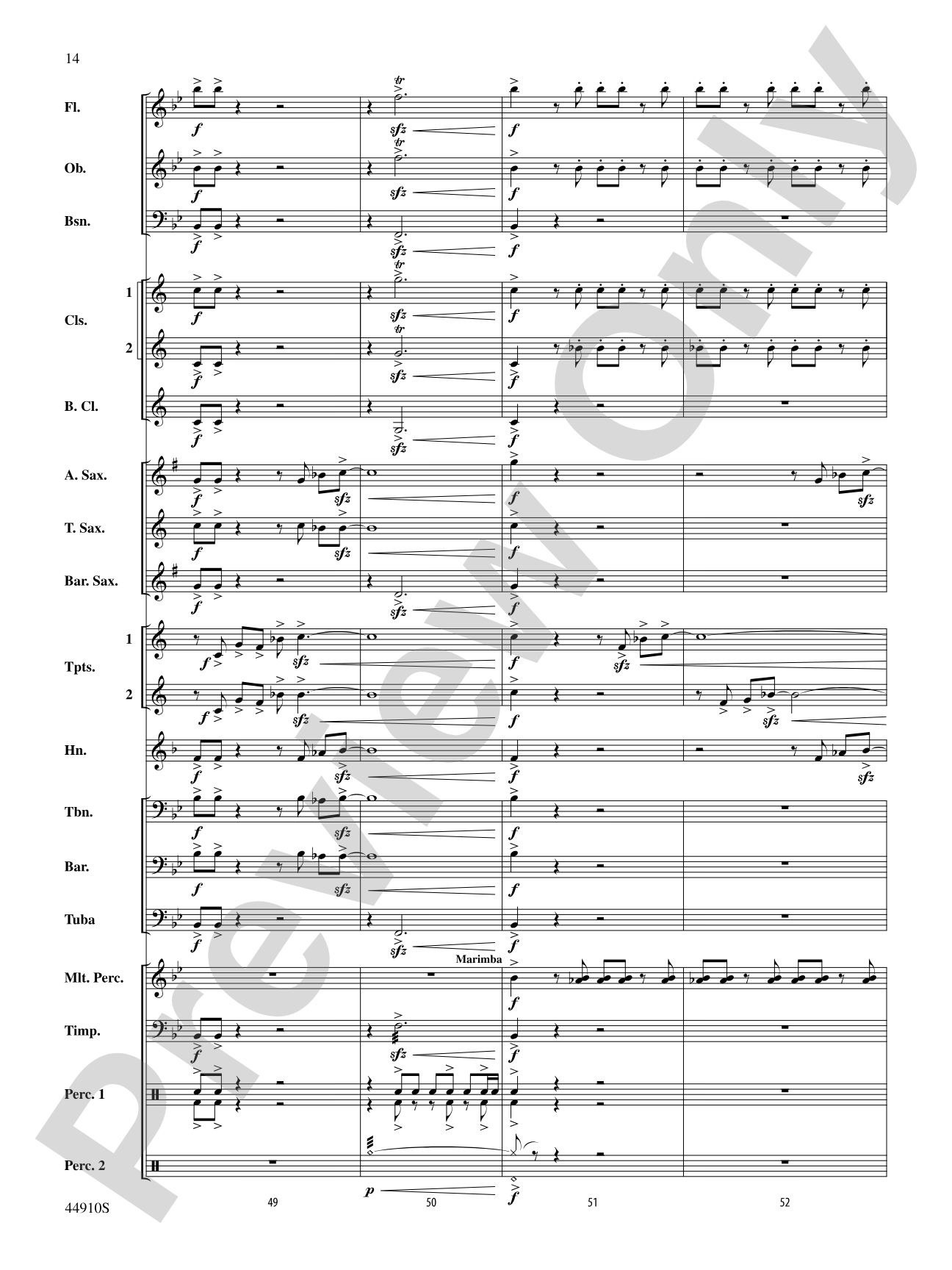 Autumn Roads: Concert Band Conductor Score & Parts