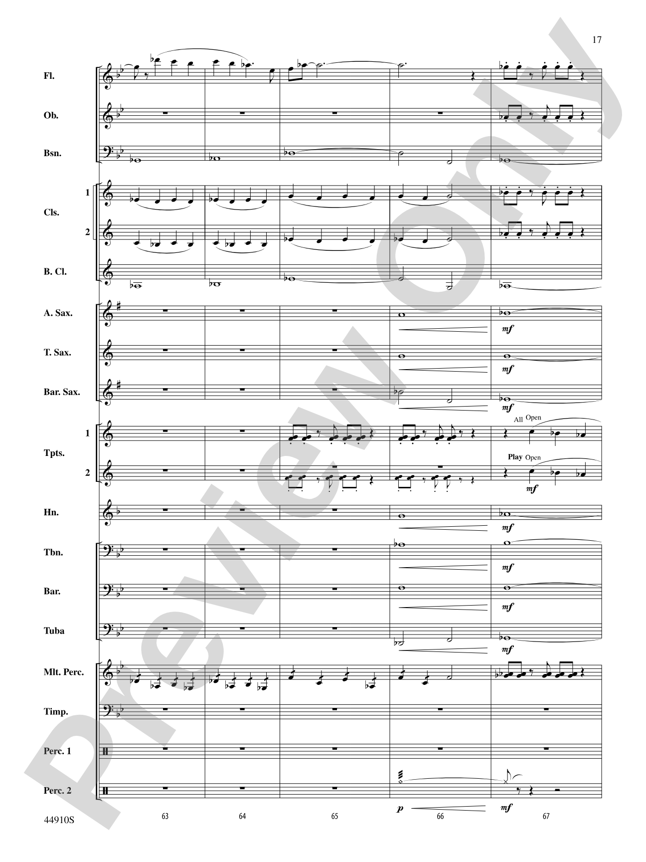 Autumn Roads: Concert Band Conductor Score & Parts
