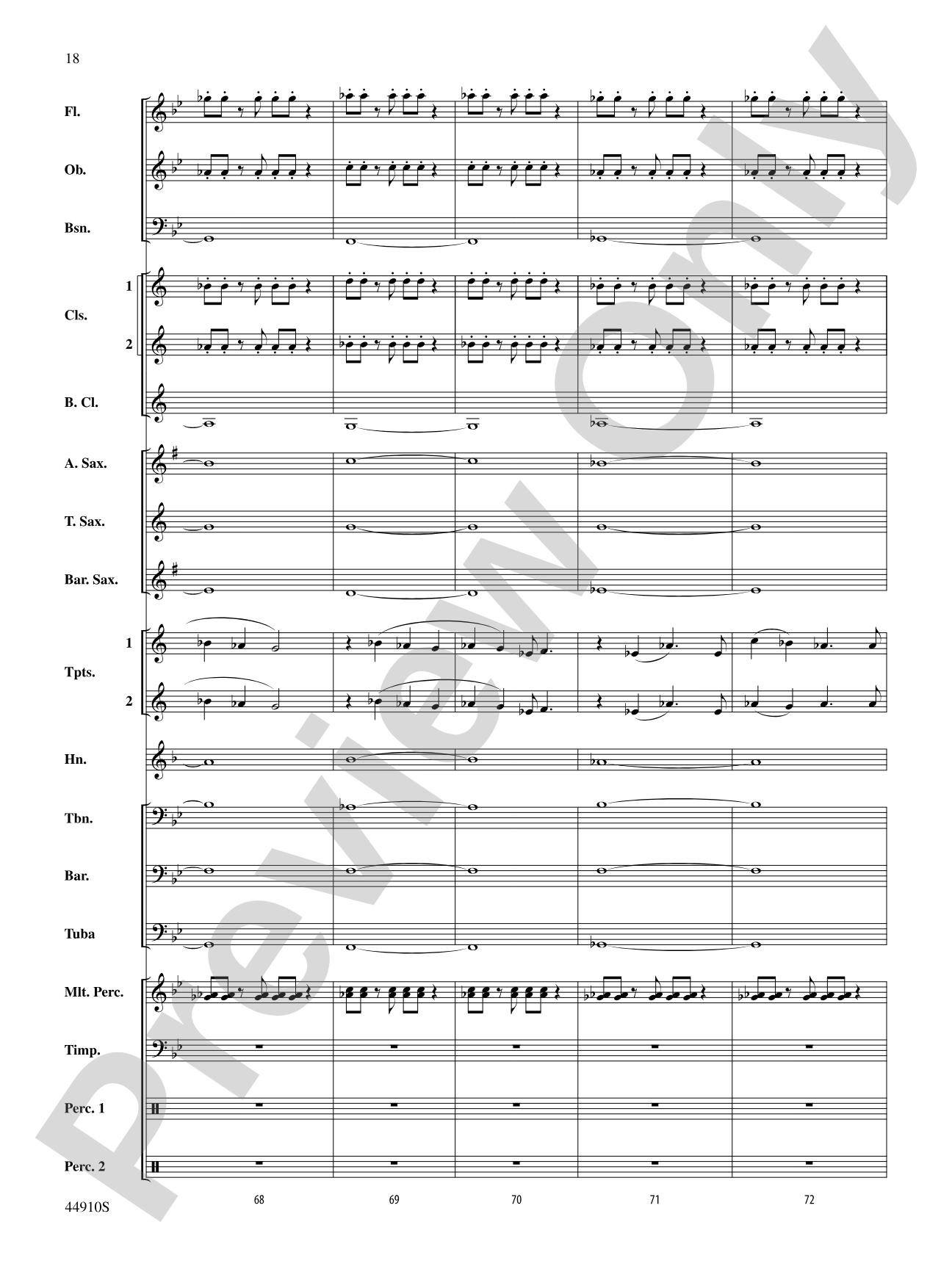 Autumn Roads: Concert Band Conductor Score & Parts