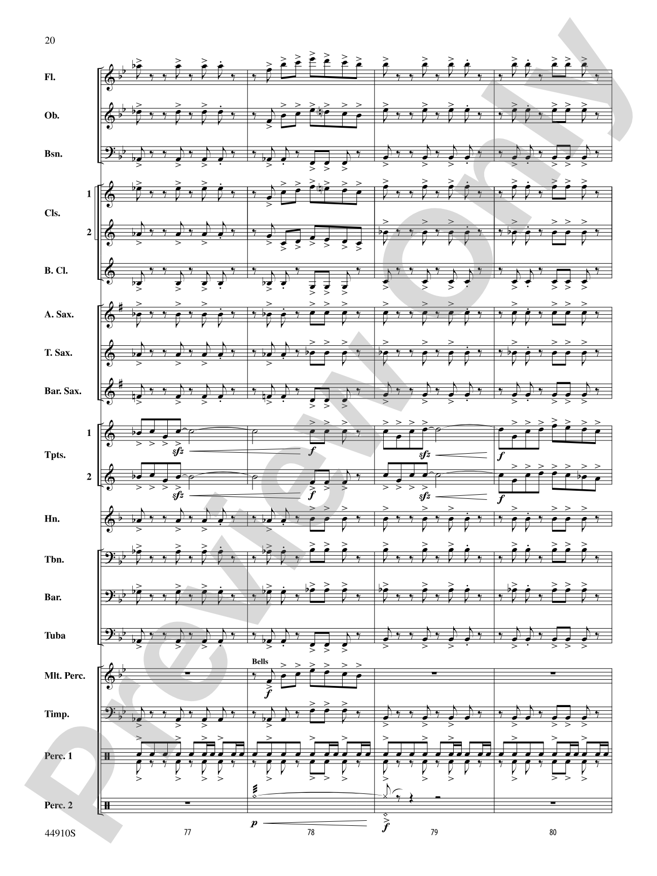 Autumn Roads: Concert Band Conductor Score & Parts
