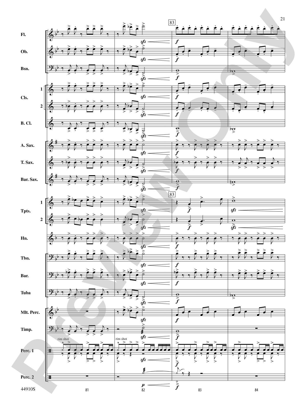 Autumn Roads: Concert Band Conductor Score & Parts