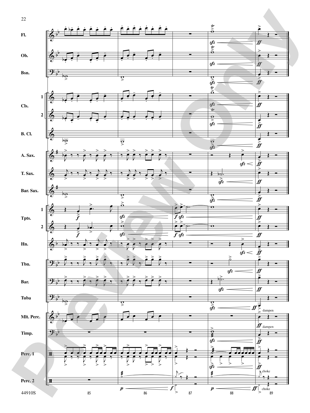 Autumn Roads: Concert Band Conductor Score & Parts