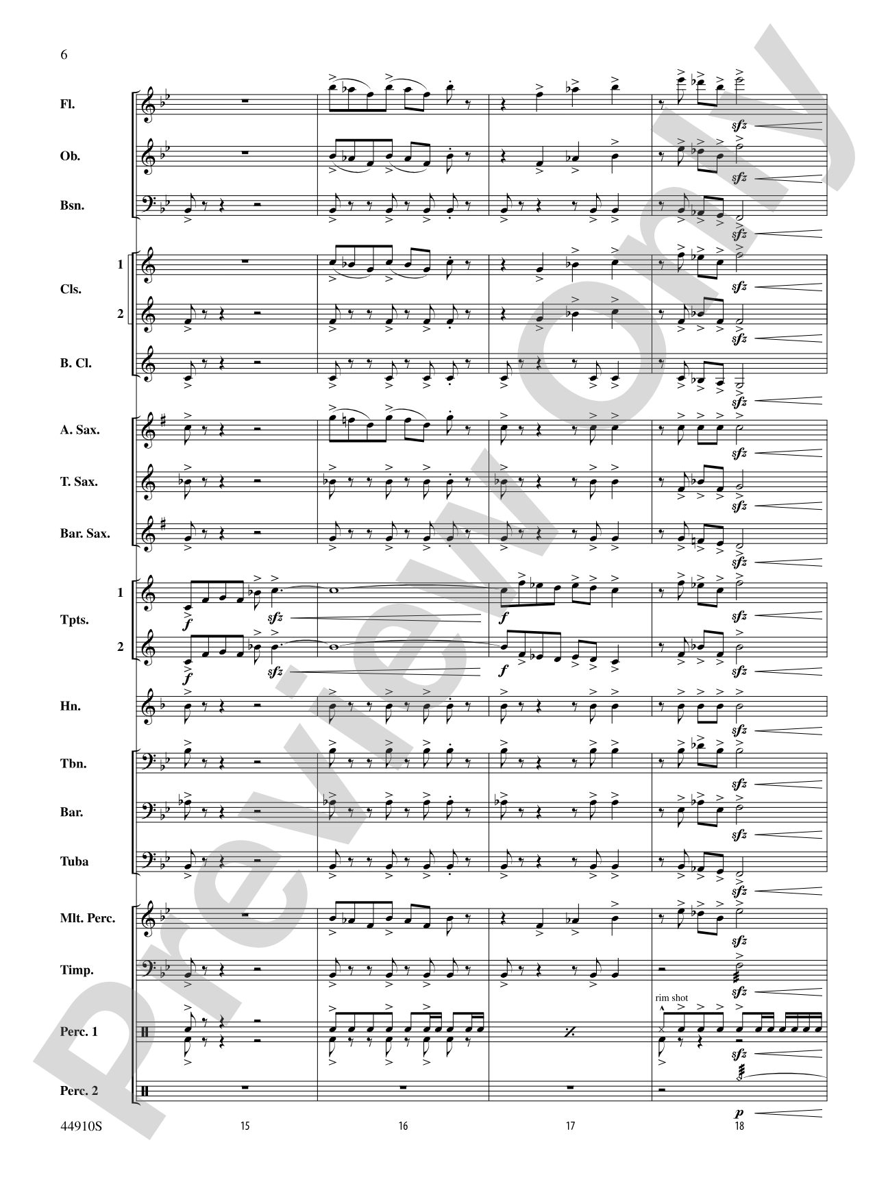 Autumn Roads: Concert Band Conductor Score & Parts