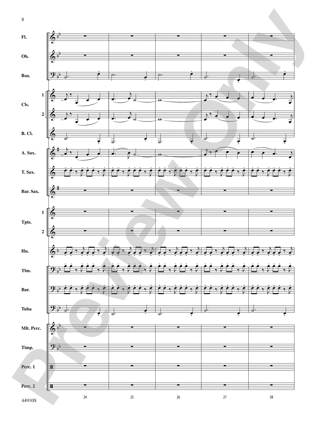 Autumn Roads: Concert Band Conductor Score & Parts