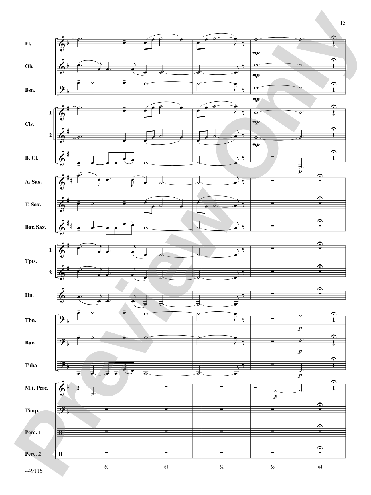 They Walked in the Valley of Fire: Concert Band Conductor Score & Parts