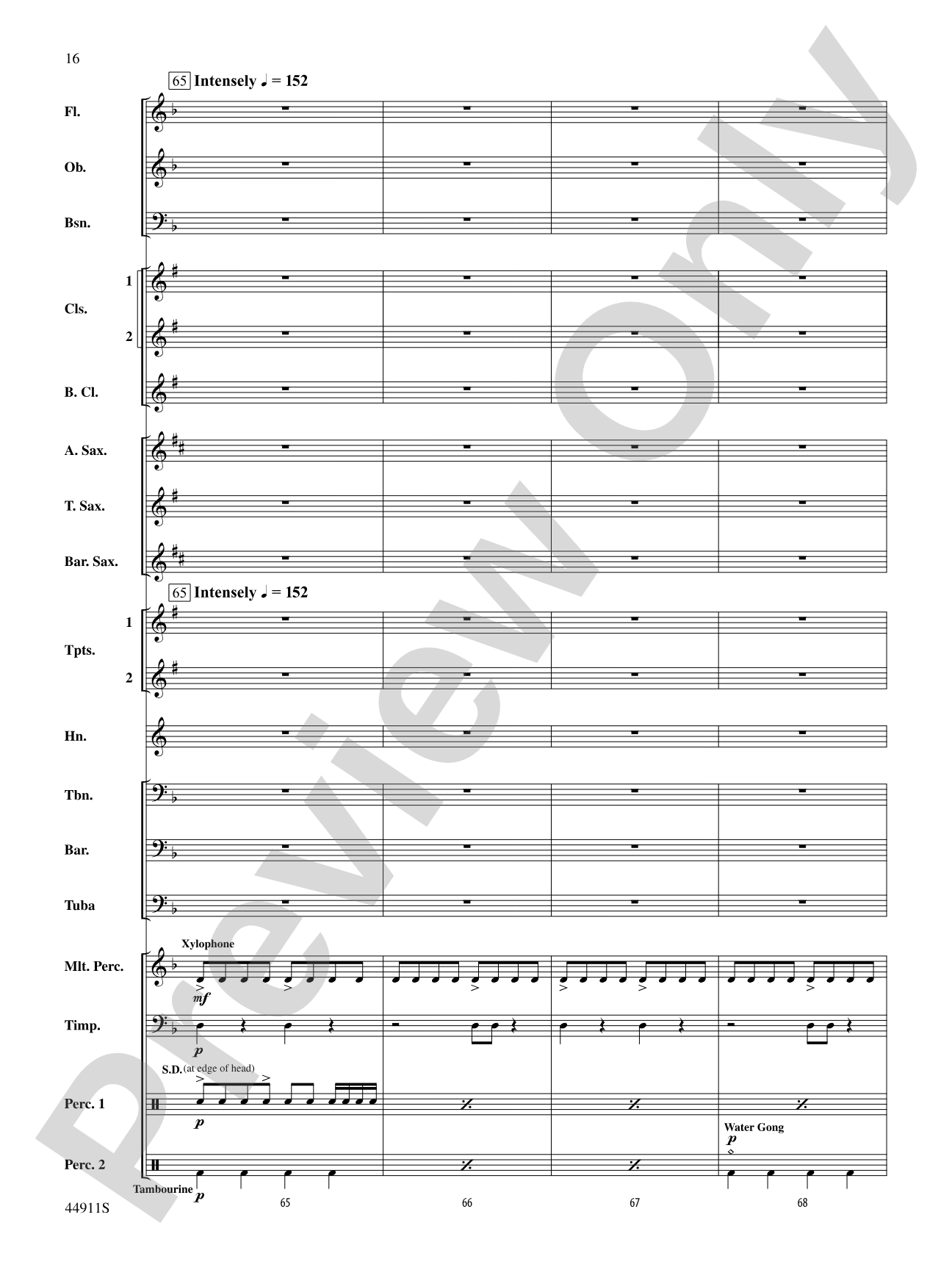 They Walked in the Valley of Fire: Concert Band Conductor Score & Parts