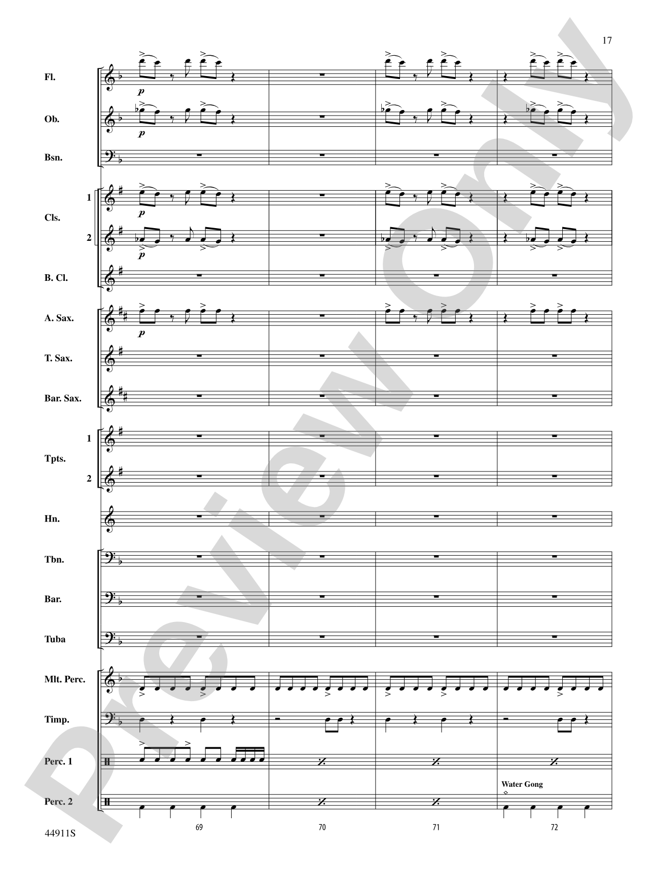 They Walked in the Valley of Fire: Concert Band Conductor Score & Parts