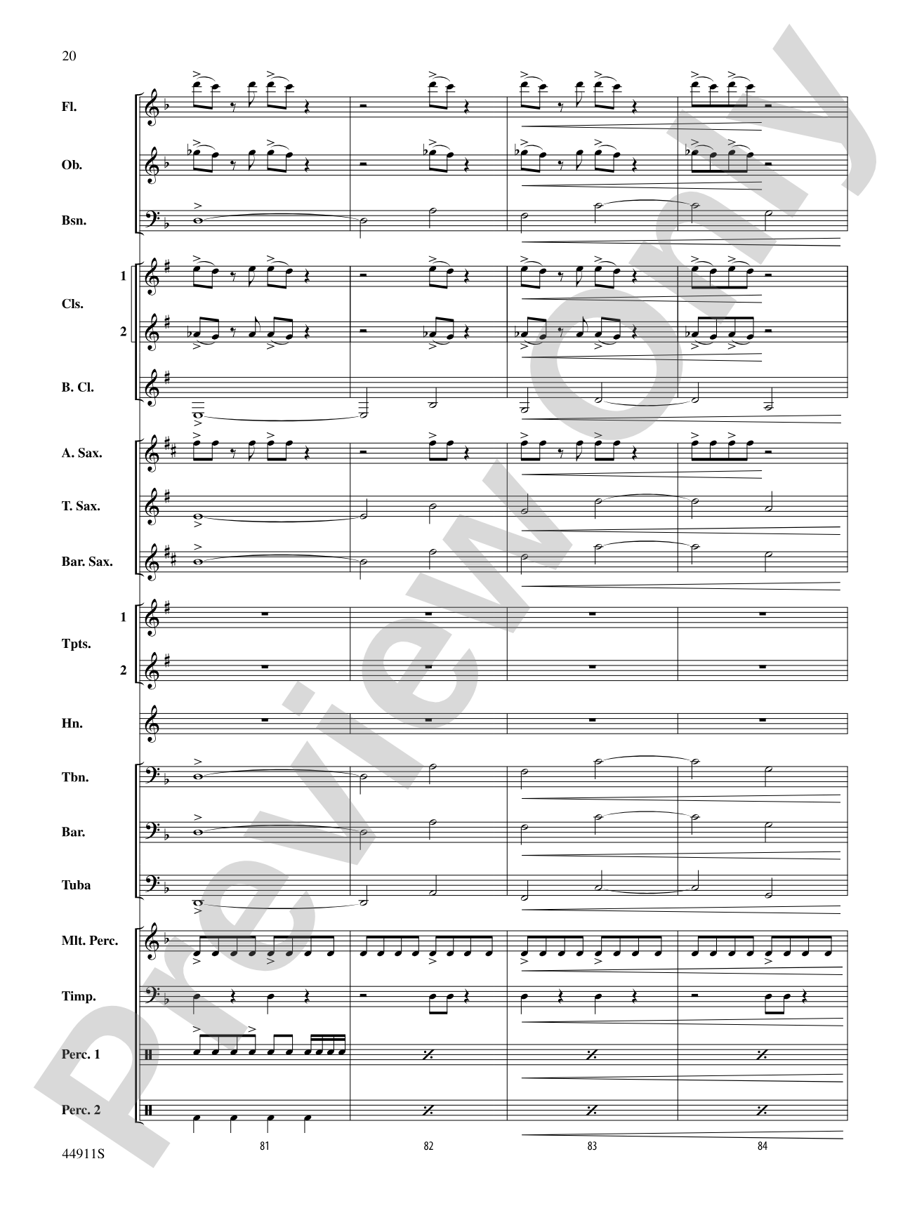 They Walked in the Valley of Fire: Concert Band Conductor Score & Parts