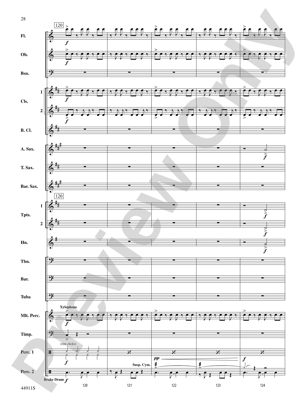 They Walked in the Valley of Fire: Concert Band Conductor Score & Parts
