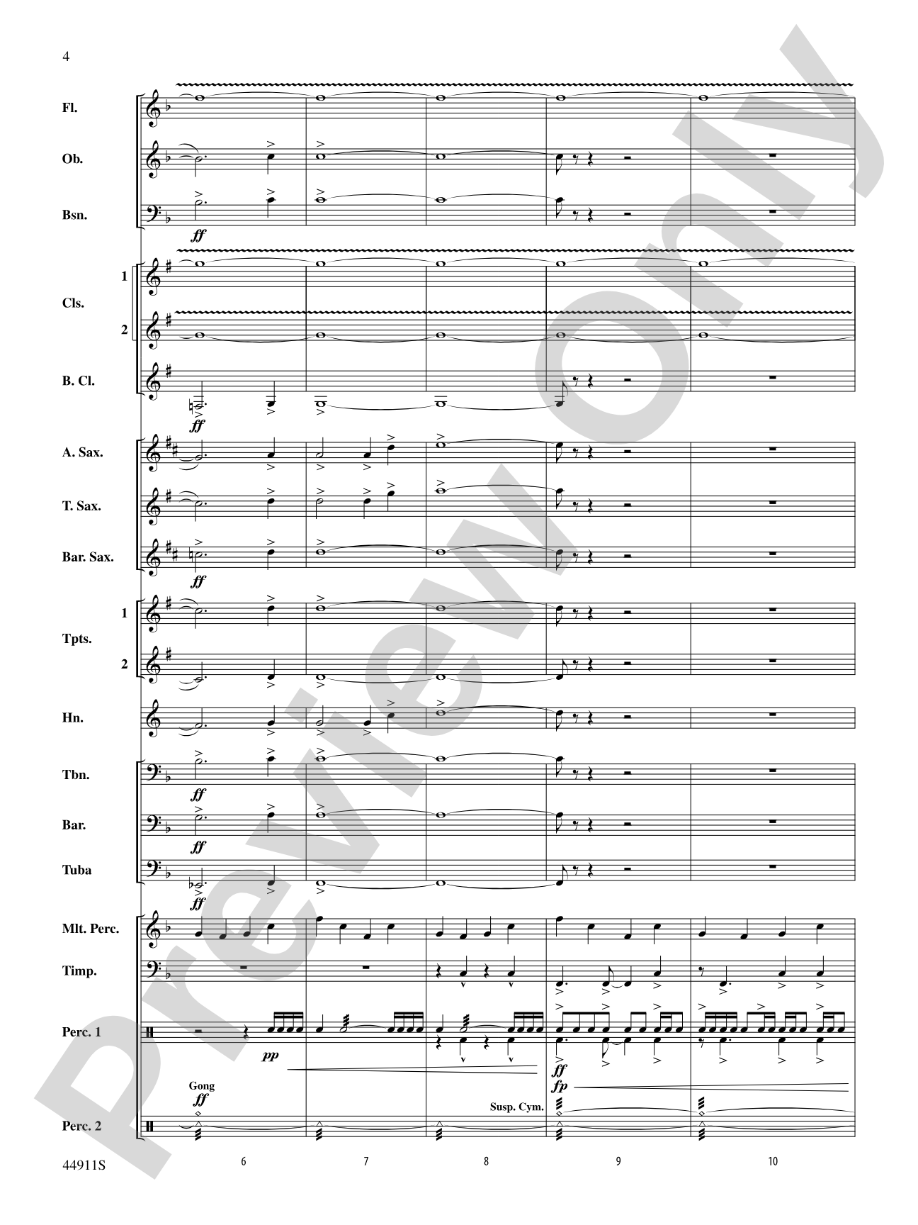 They Walked in the Valley of Fire: Concert Band Conductor Score & Parts