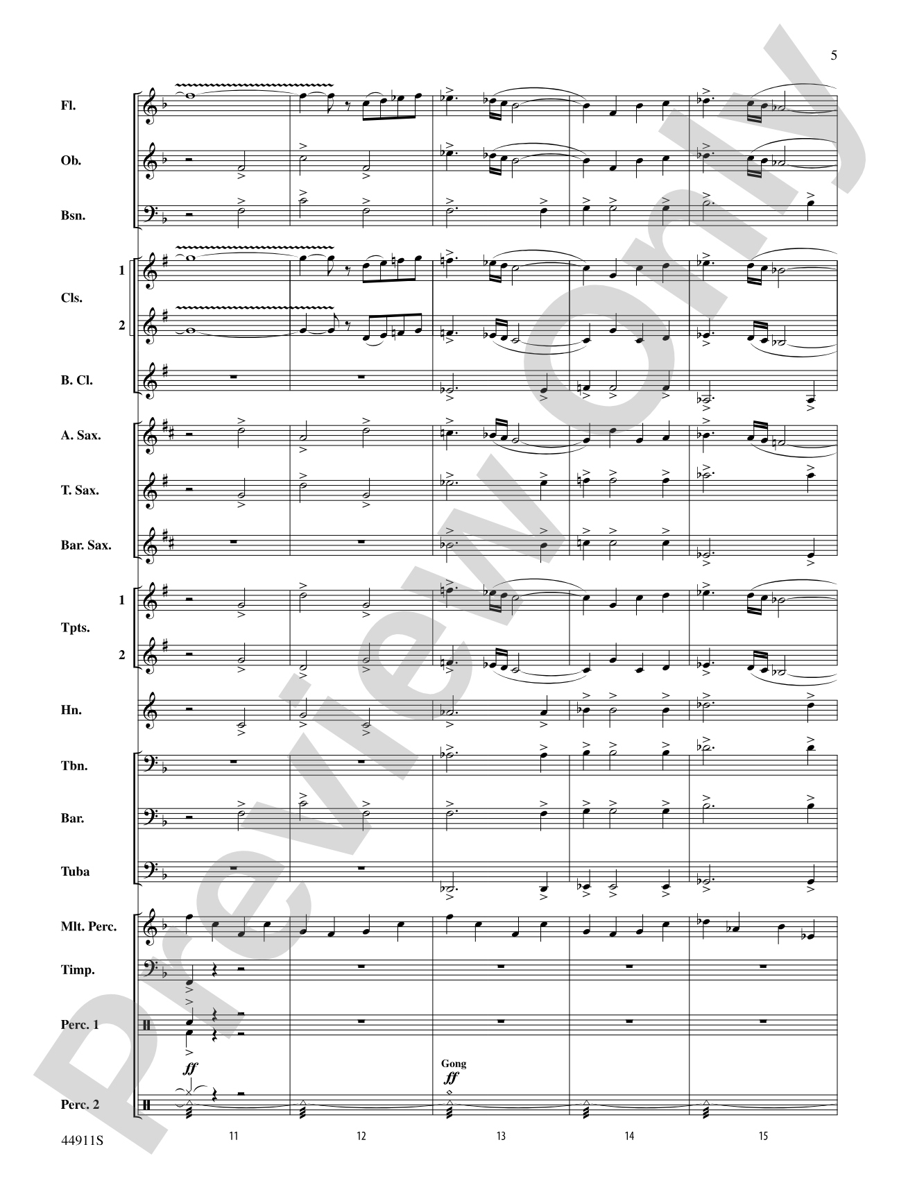 They Walked in the Valley of Fire: Concert Band Conductor Score & Parts