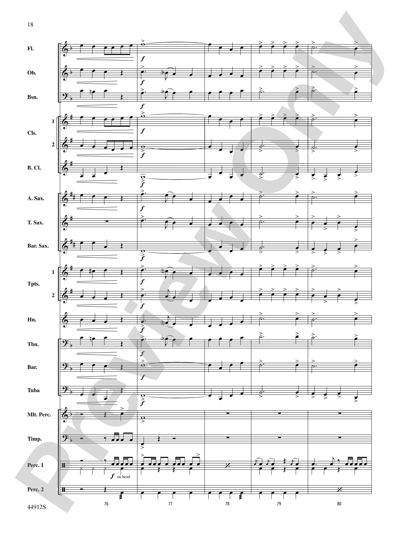 A Yuletide Holiday: Concert Band Conductor Score & Parts