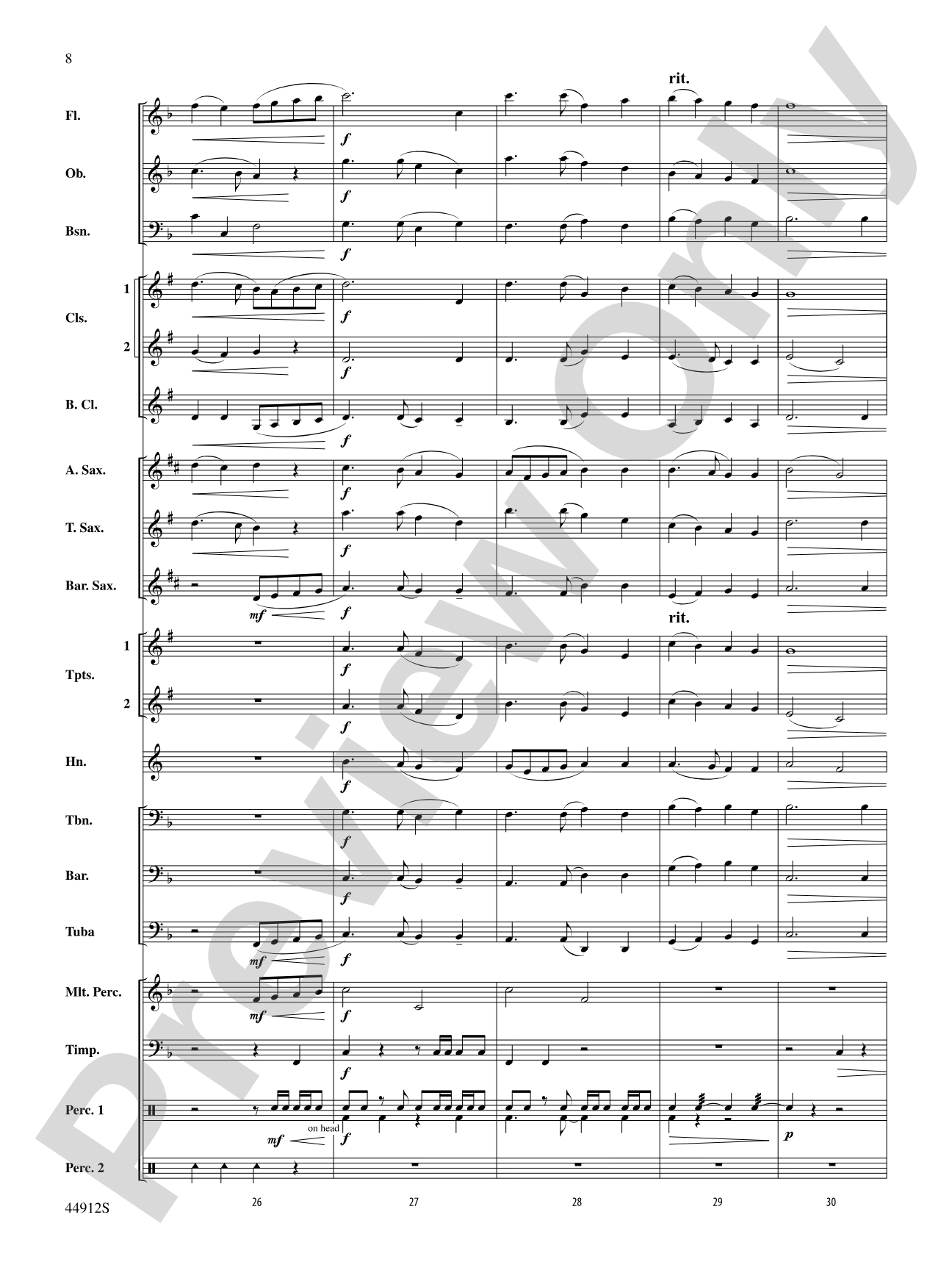 A Yuletide Holiday: Concert Band Conductor Score & Parts