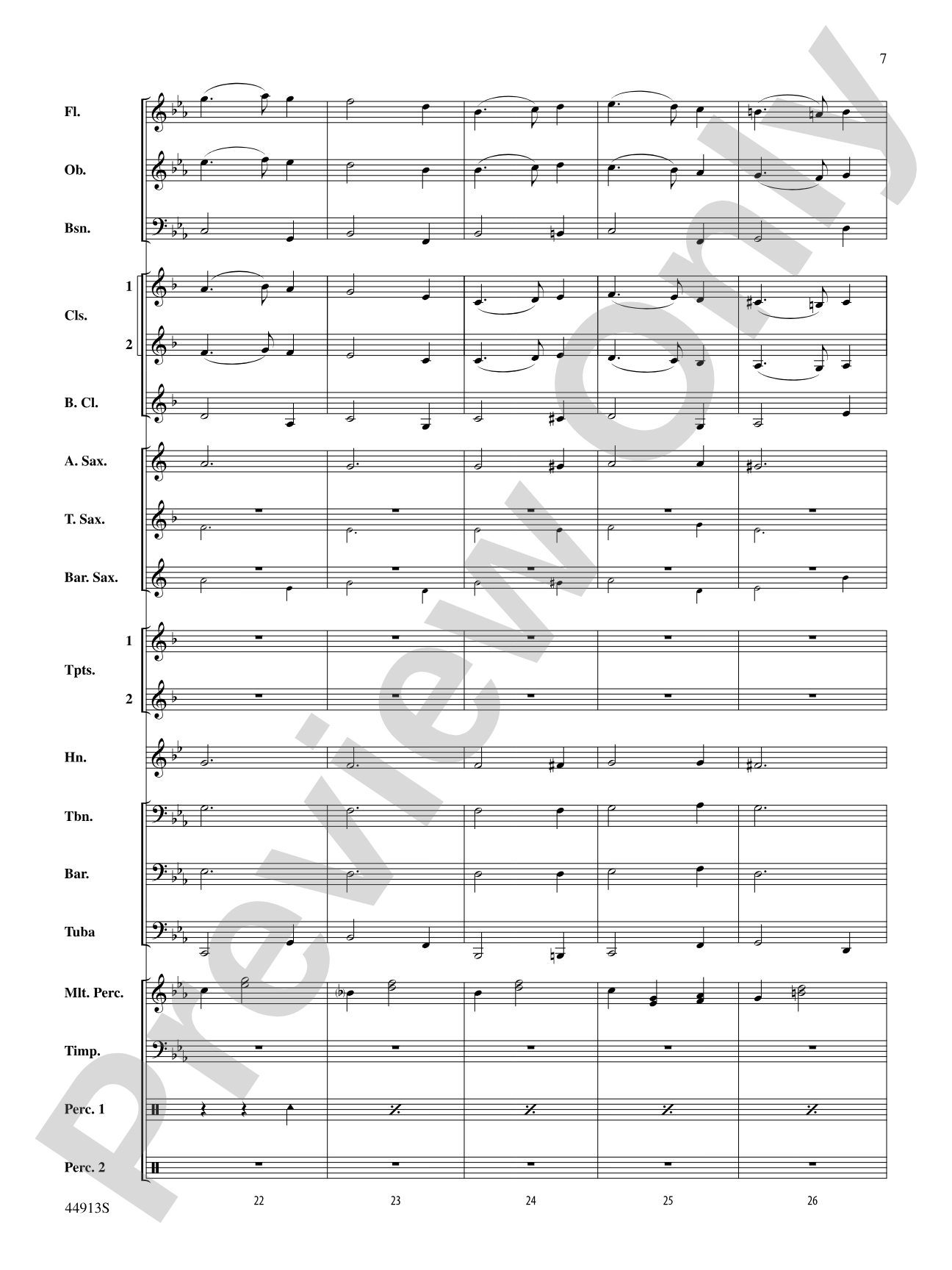 Midnight Carols: Concert Band Conductor Score & Parts