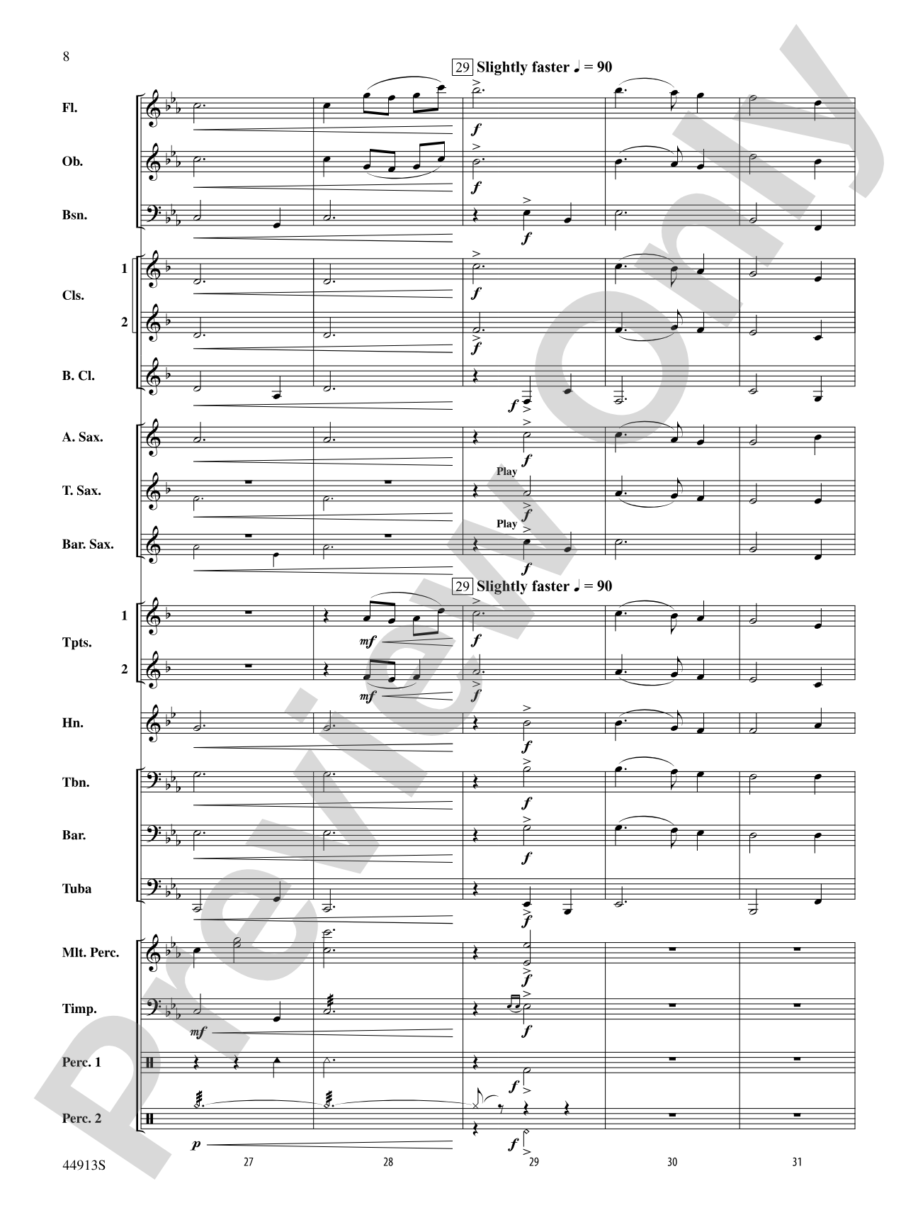Midnight Carols: Concert Band Conductor Score & Parts