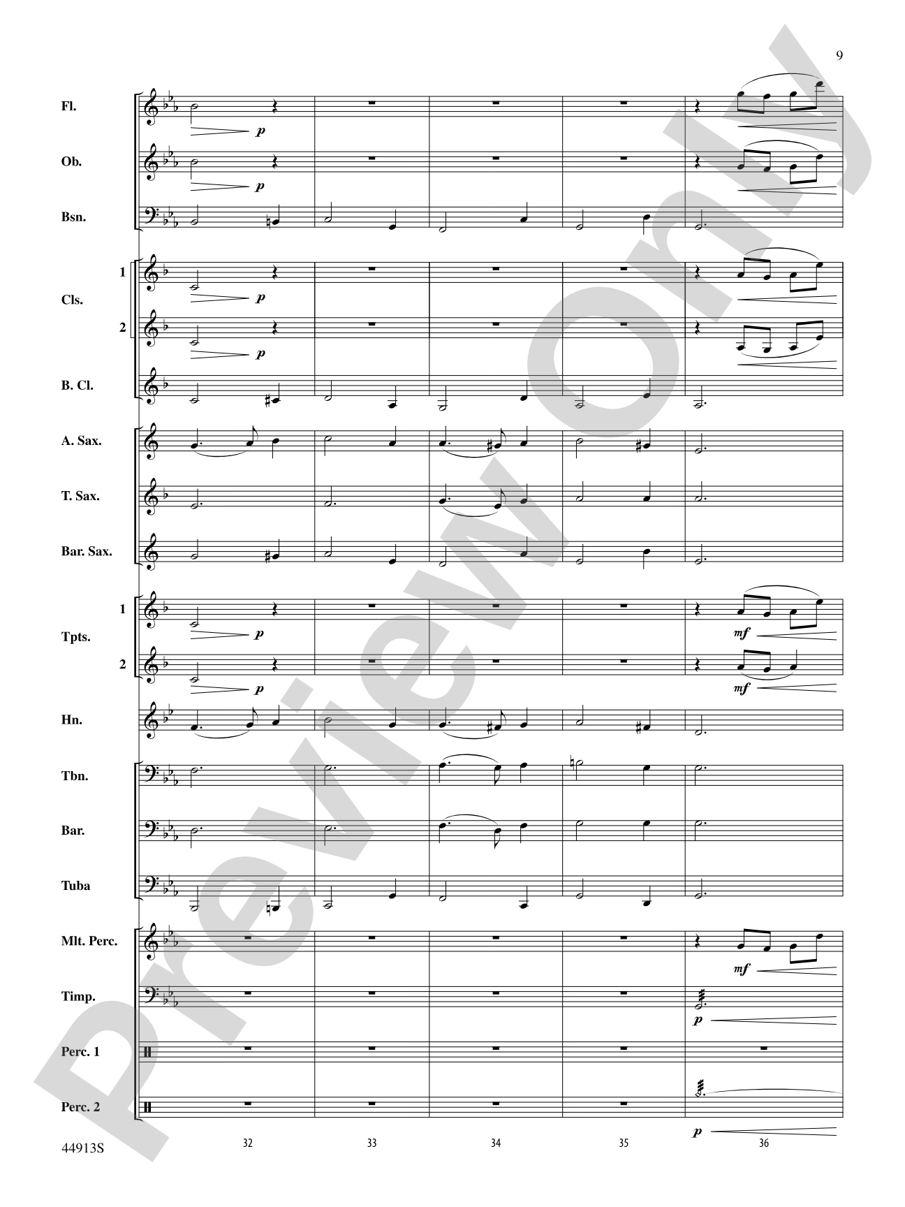 Midnight Carols: Concert Band Conductor Score & Parts
