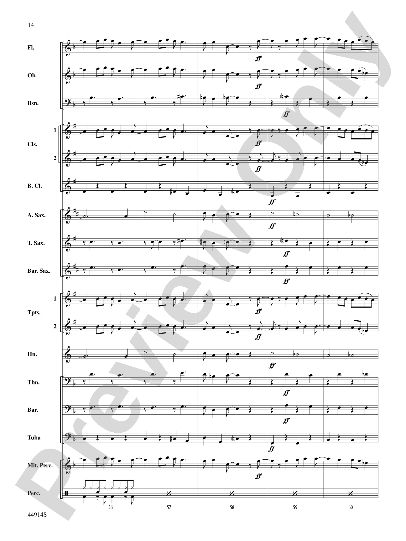 Ode to a Flash Mob: Concert Band Conductor Score & Parts