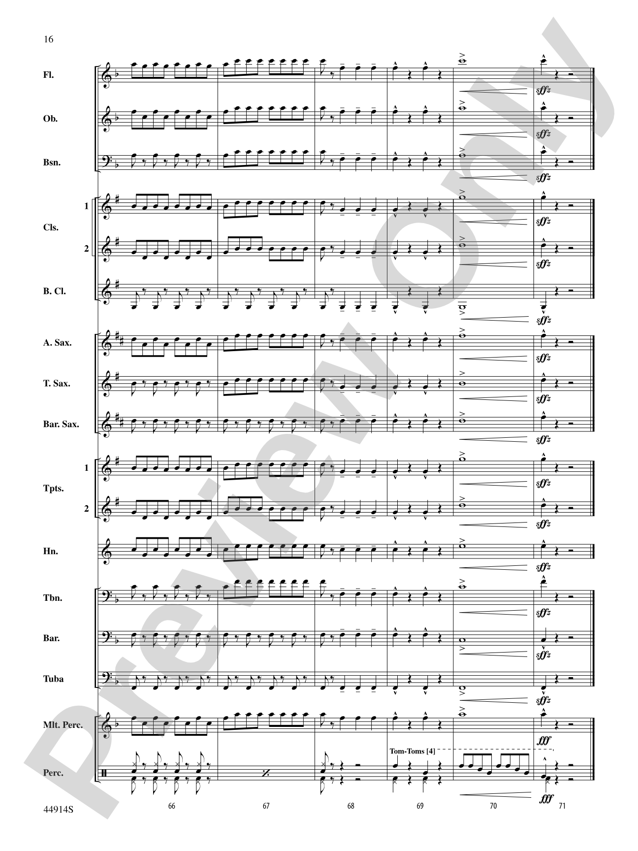 Ode to a Flash Mob: Concert Band Conductor Score & Parts