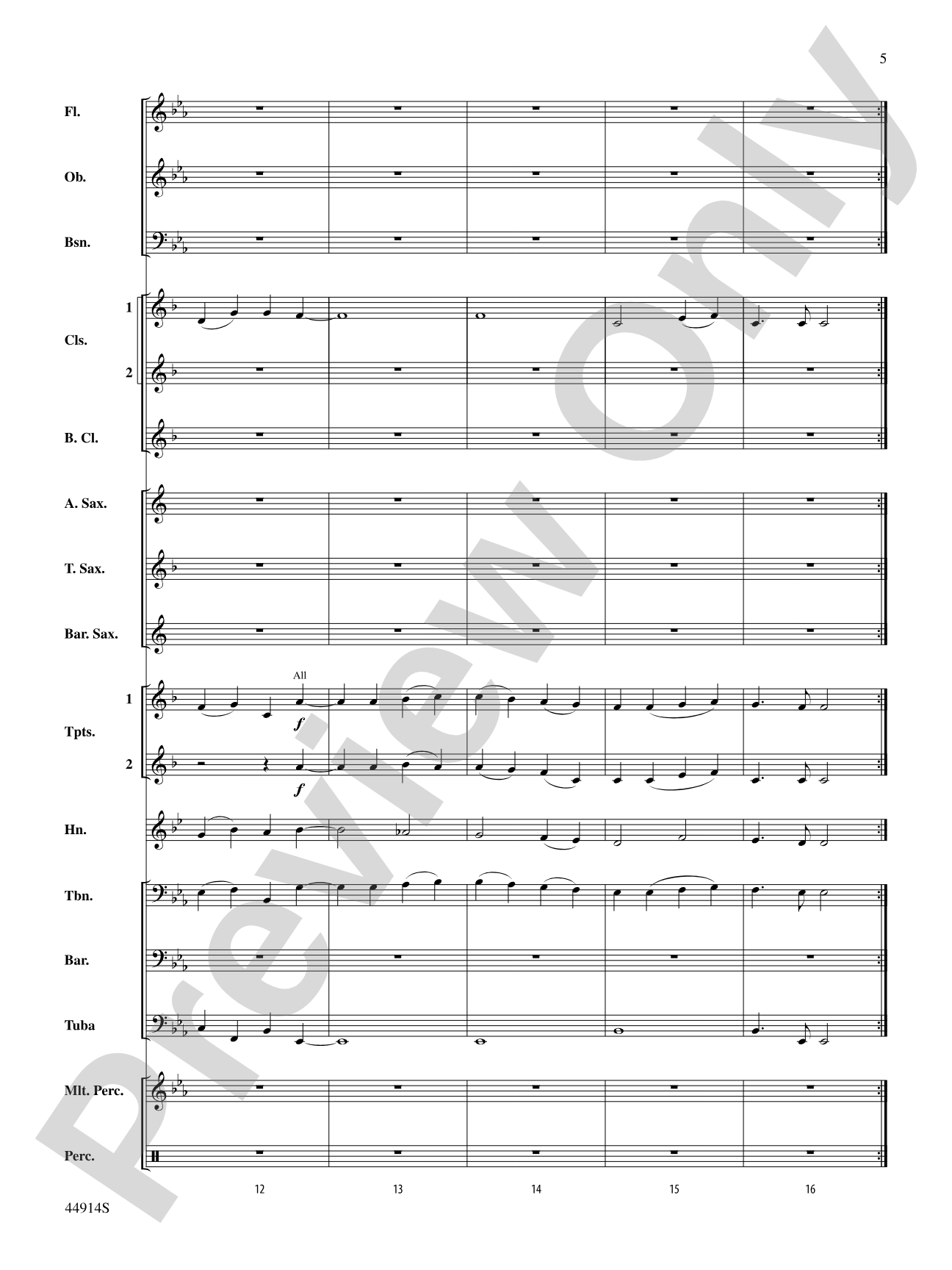 Ode to a Flash Mob: Concert Band Conductor Score & Parts