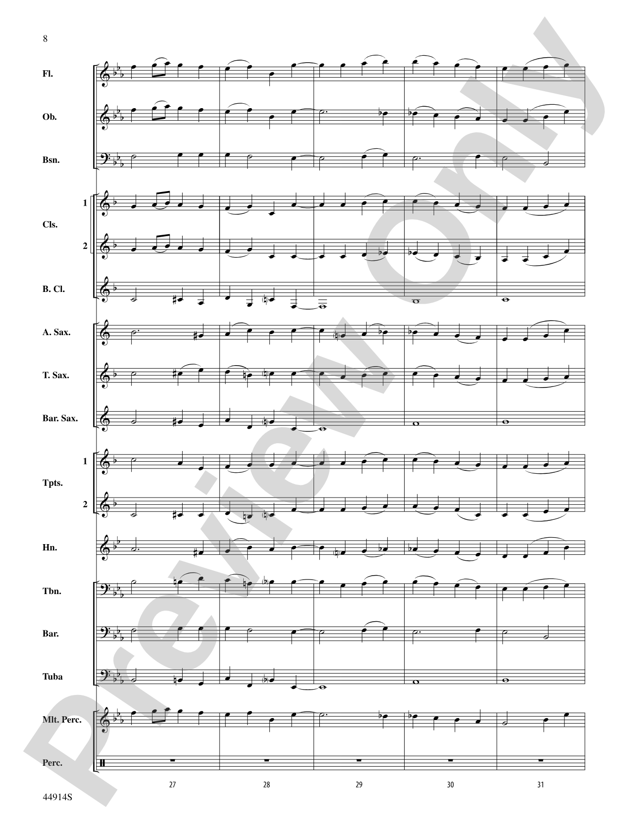 Ode to a Flash Mob: Concert Band Conductor Score & Parts