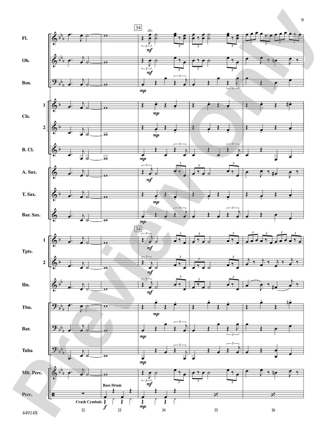 Ode to a Flash Mob: Concert Band Conductor Score & Parts