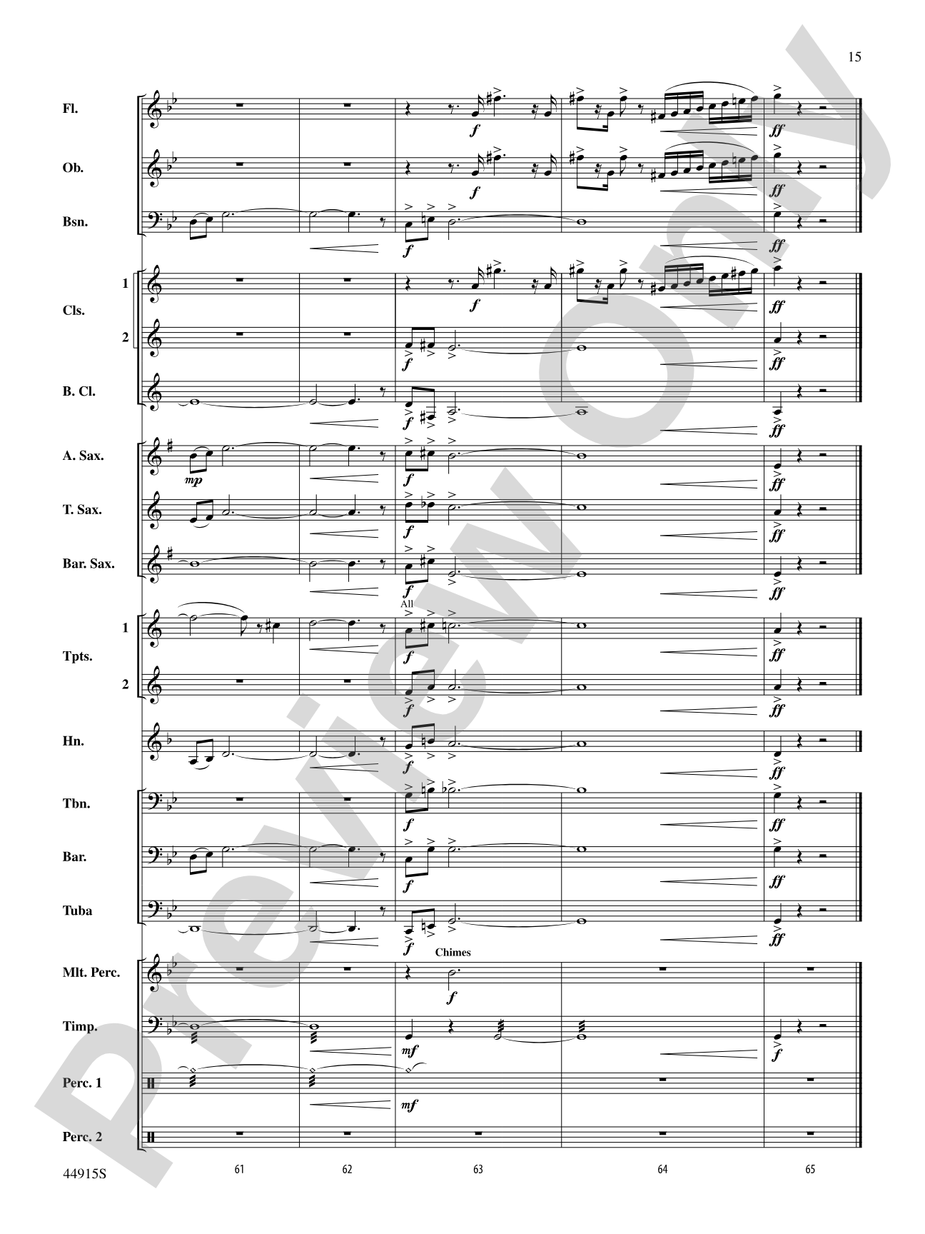 Transylvanian Lullaby: Concert Band Conductor Score & Parts